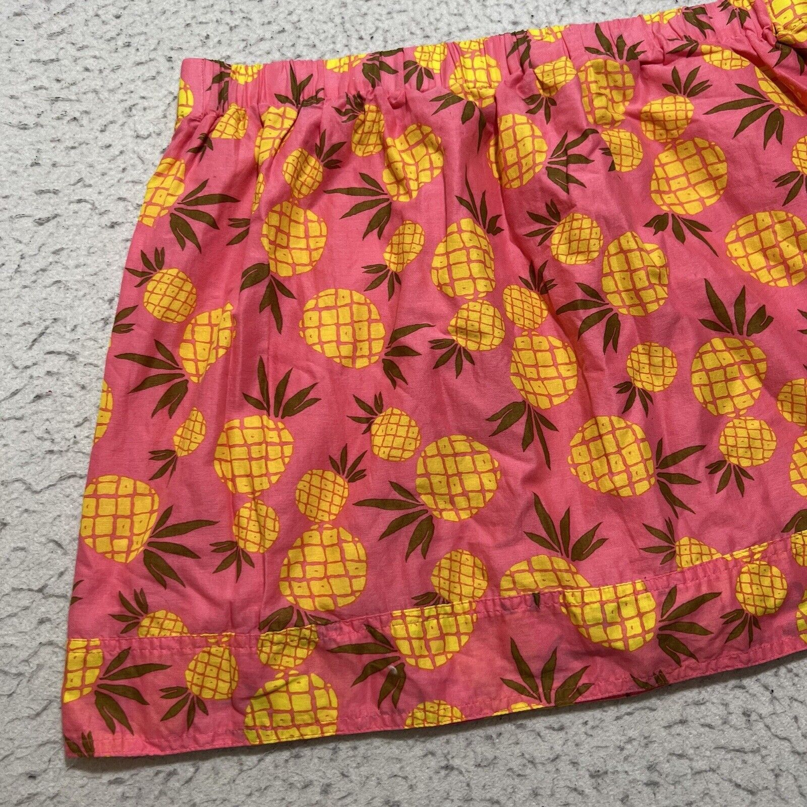 J.Crew J. Crew Printed Cotton Mini Skirt Pineapple Pattern Hot Pink Size 32" / US 10 / IT 46 - 8 Thumbnail