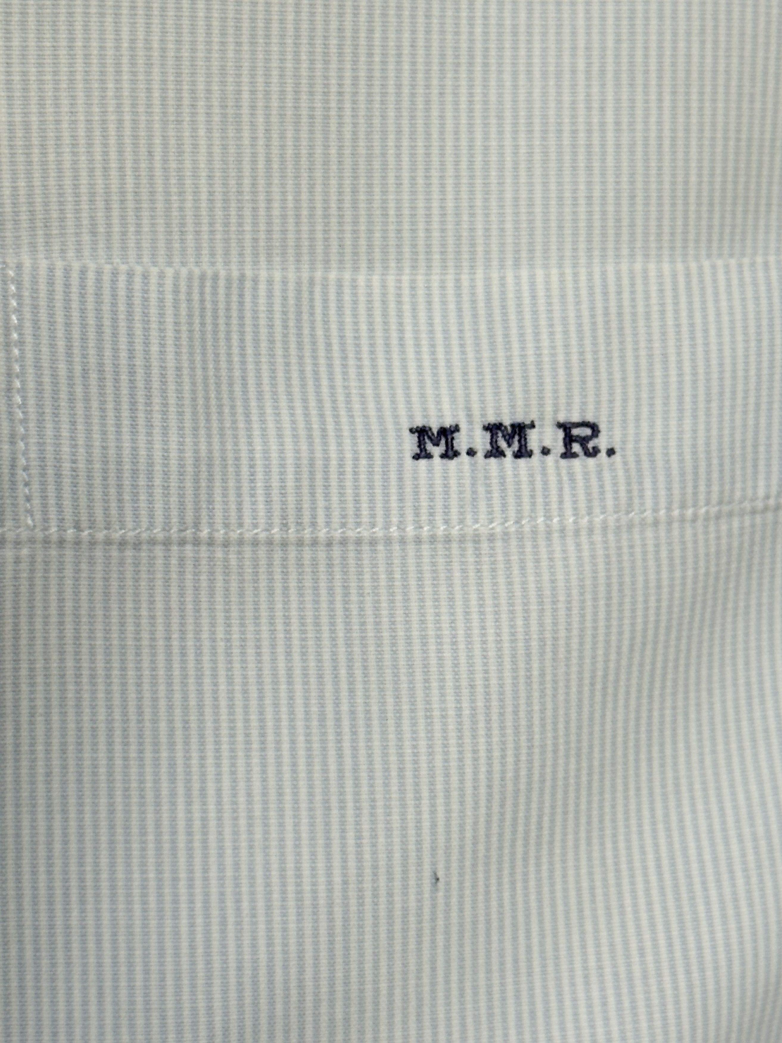 Z Zegna 🔥 striped shirt zegna white blue size L cotton Size US L / EU 52-54 / 3 - 5 Thumbnail