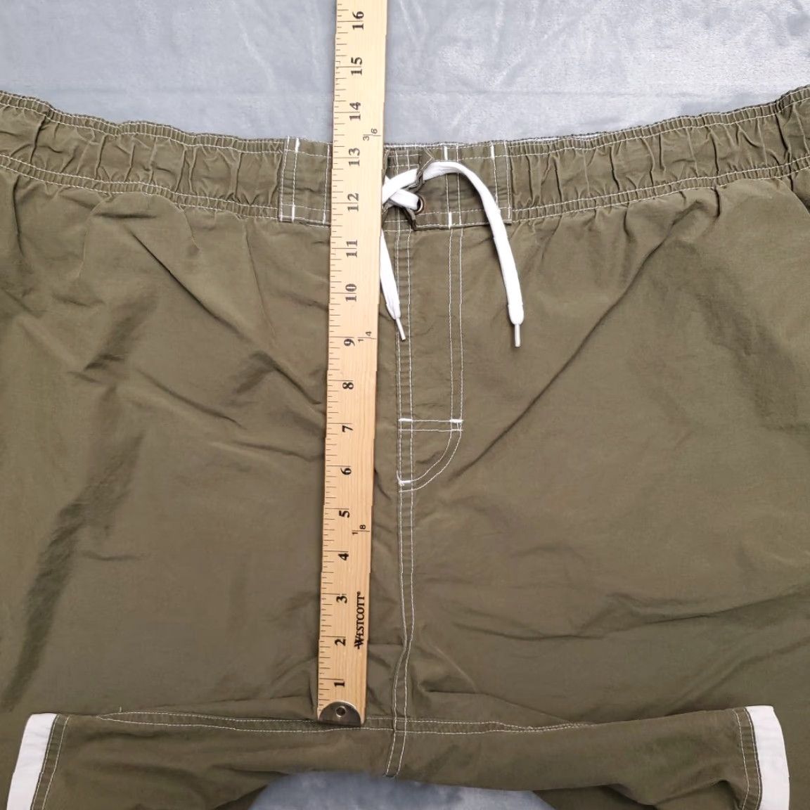 Vintage VINTAGE No Boundaries Shorts Mens XL Green Lined Cargo Swim Trunks Beach Retro Size US 36 / EU 52 - 6 Thumbnail