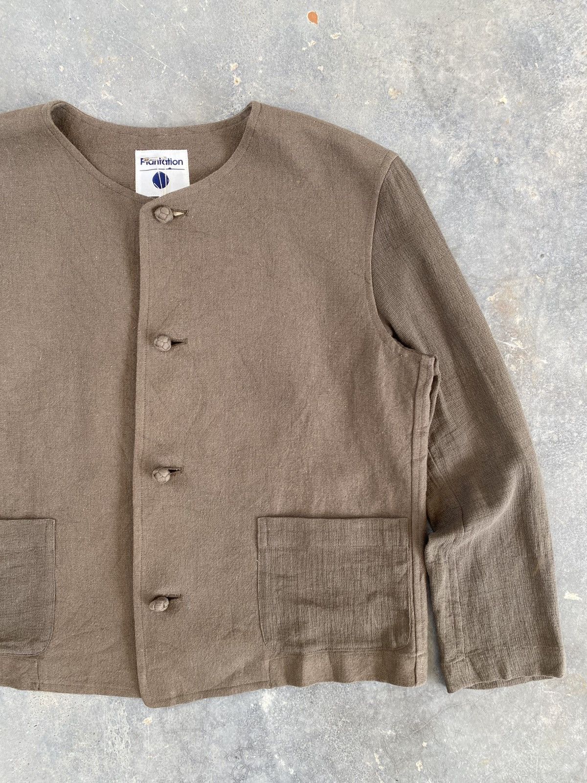 Issey Miyake vintage Issey Miyake Plantation linen jacket Size M / US 6-8 / IT 42-44 - 3 Thumbnail