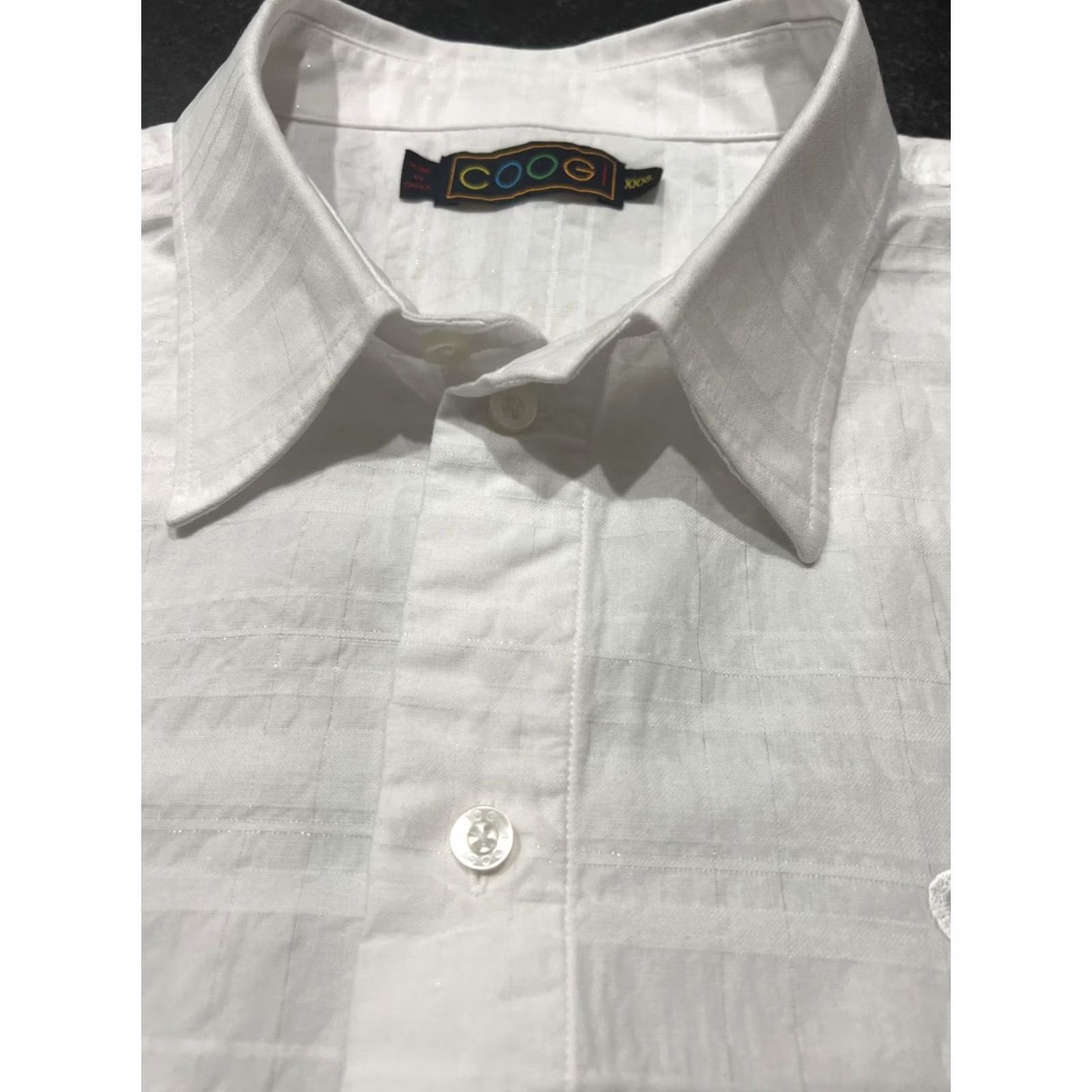 Coogi VTG COOGI Australia Shirt Men’s 3XL Button Up Short Sleeve S/S Embroidery Floral Size US XXL / EU 58 / 5 - 6 Thumbnail