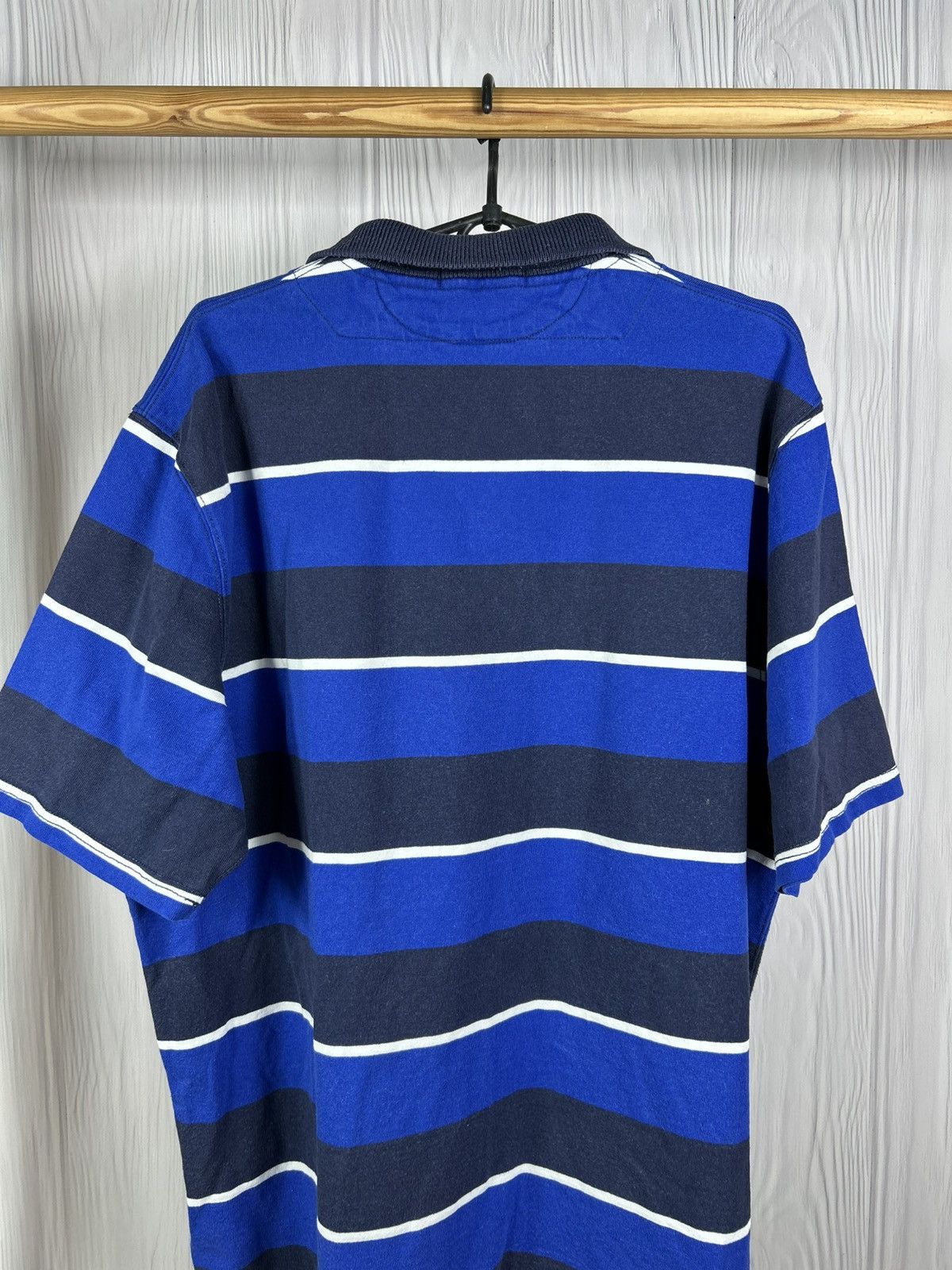 Polo Ralph Lauren Vintage Polo Ralph Lauren Stripped Polo Heavy Cotton Size L Size US L / EU 52-54 / 3 - 9 Thumbnail