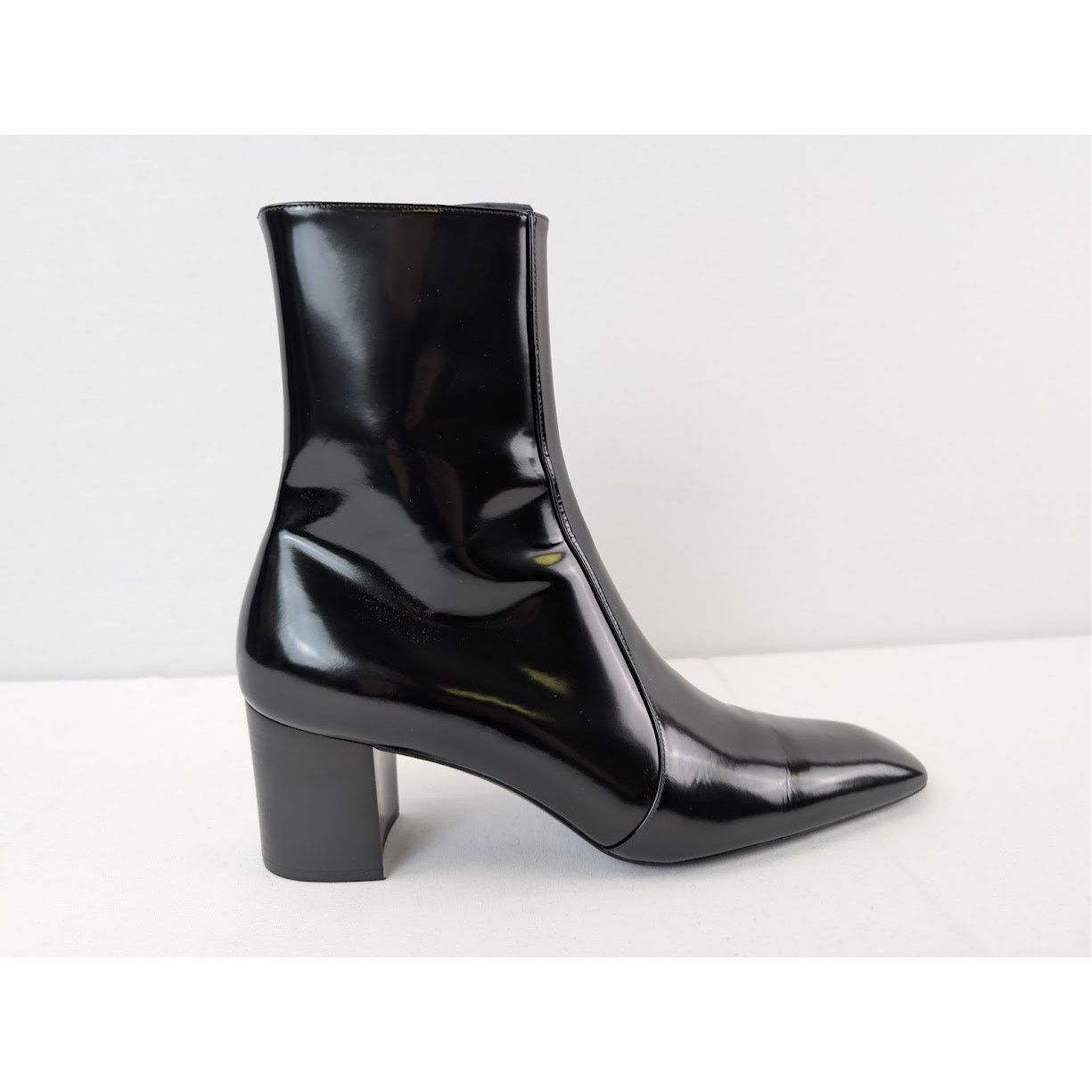 Saint Laurent Paris o1rshd1 70 Zipped Boots in Nero Size US 8.5 / EU 41-42 - 3 Thumbnail