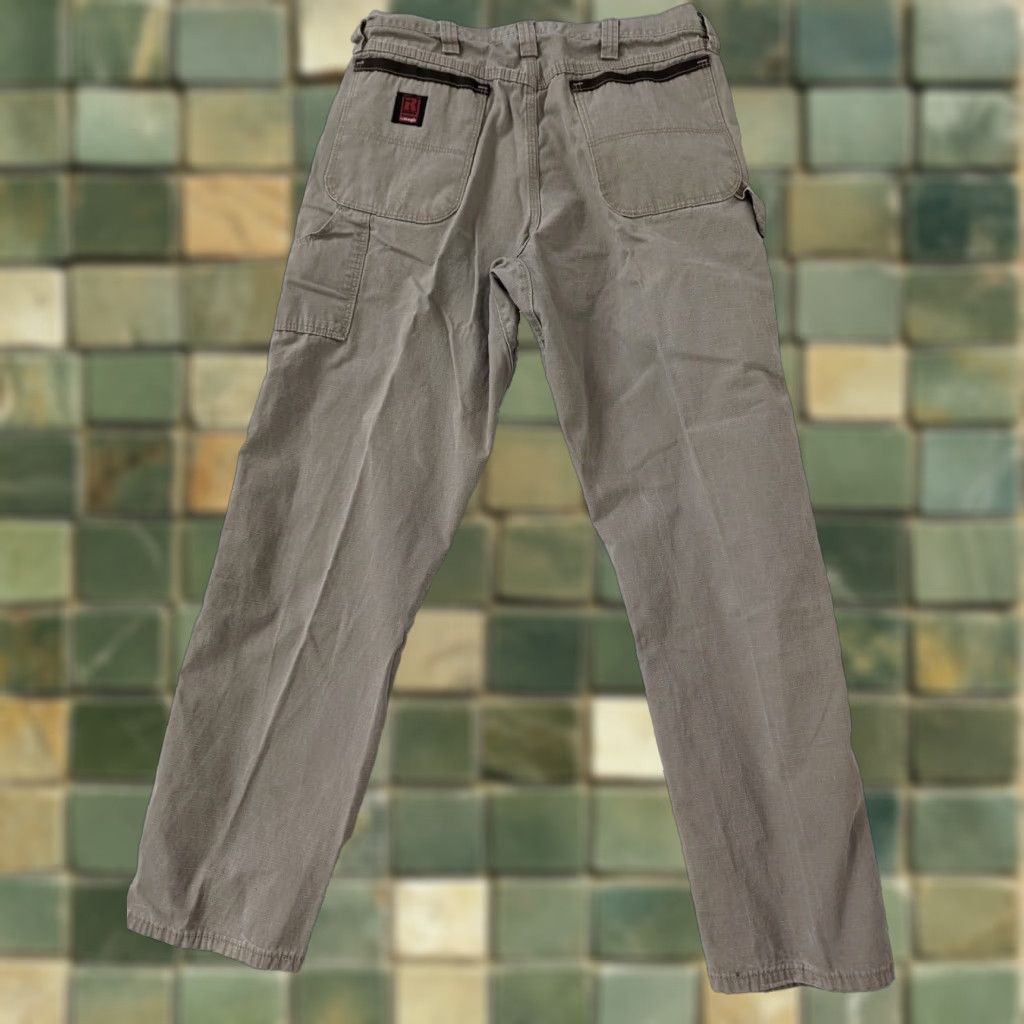 Wrangler Wrangler Riggs Workwear Pants Mens 36 X 34 Brown Cotton P1M Size US 36 / EU 52 - 1 Thumbnail