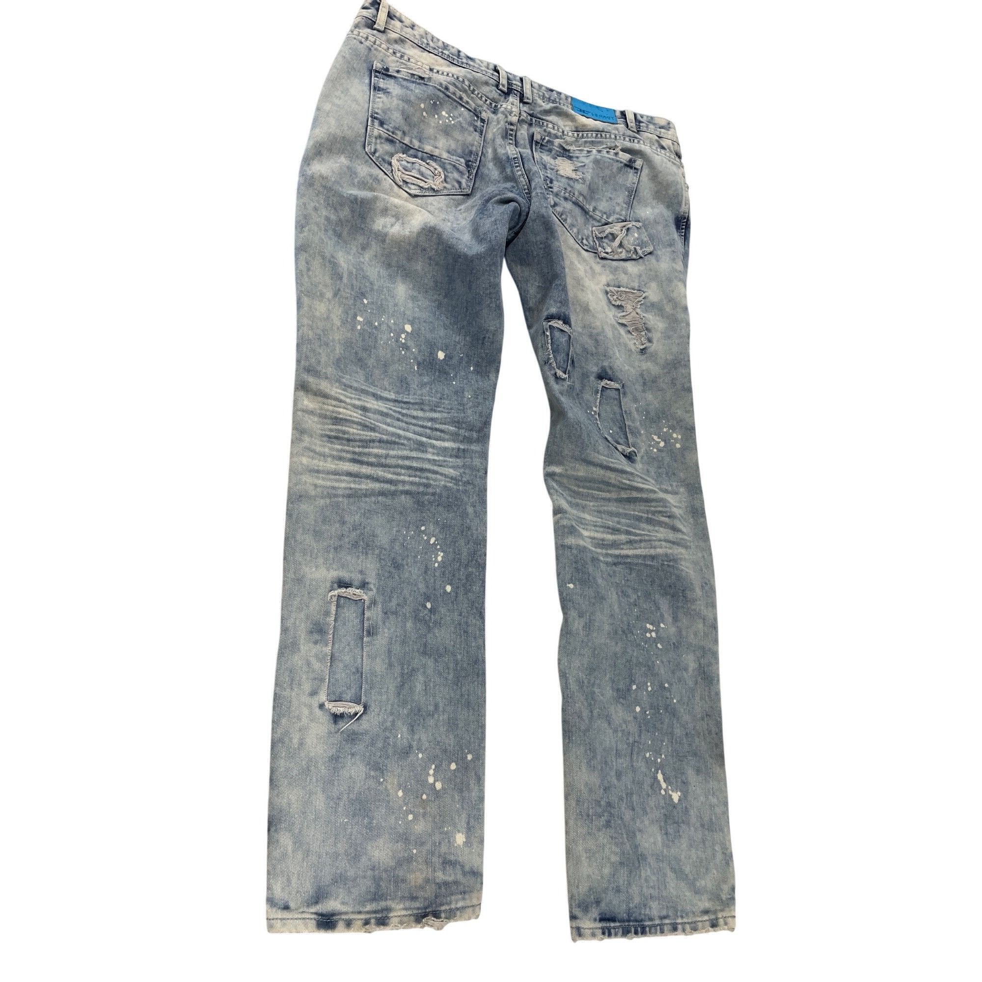 Jordan Craig Jordan Craig Artisan mens blue grunge distressed jeans 38/34 Size US 38 / EU 54 - 13 Thumbnail