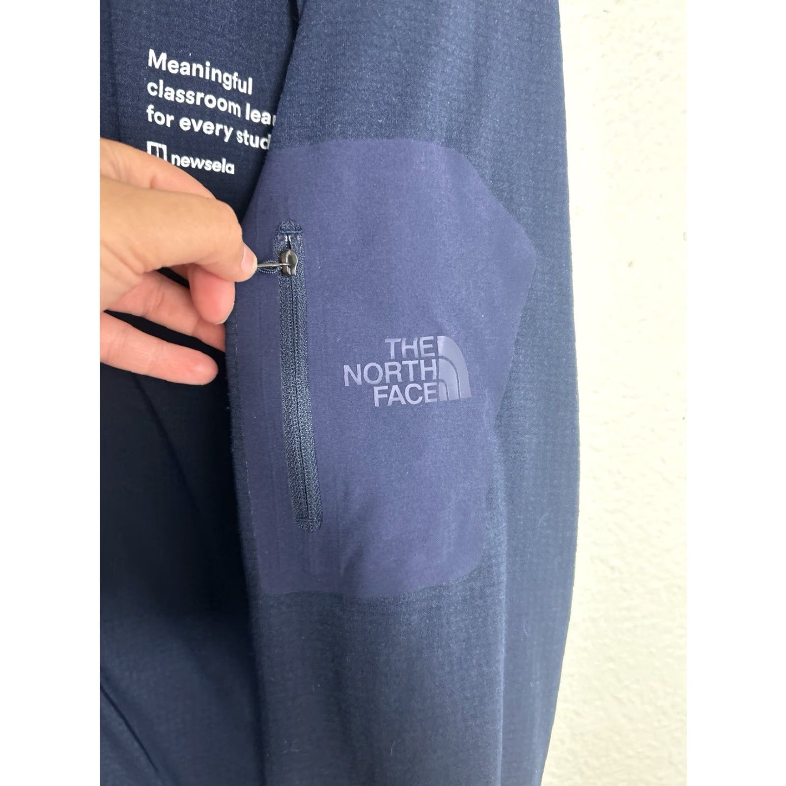 The North Face The North Face Jacket Slim Stretch Full Zip Fleece Men 2XL Navy Logo Size US XXL / EU 58 / 5 - 6 Thumbnail