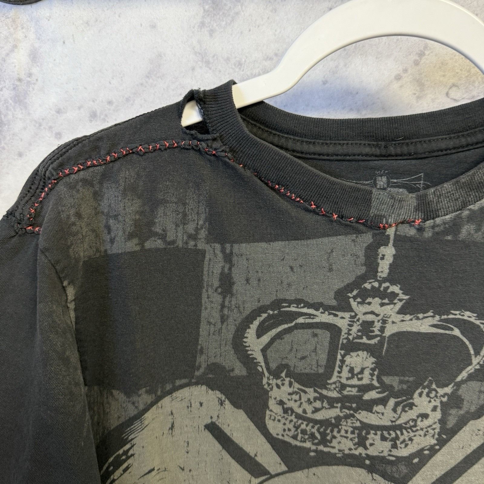 Other Hot Rod Clothing T Shirt Mens Medium Faded Black All Over Pr Size US M / EU 48-50 / 2 - 4 Thumbnail