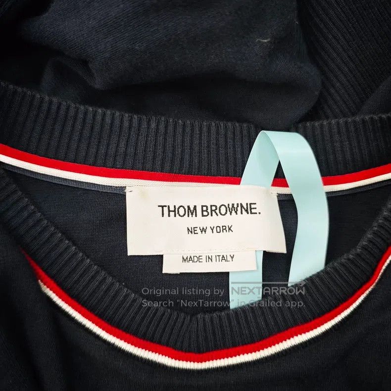 Thom Browne Thom Browne Solid Color Crewneck Long Sleeve Knit Top Size US XL / EU 56 / 4 - 3 Thumbnail