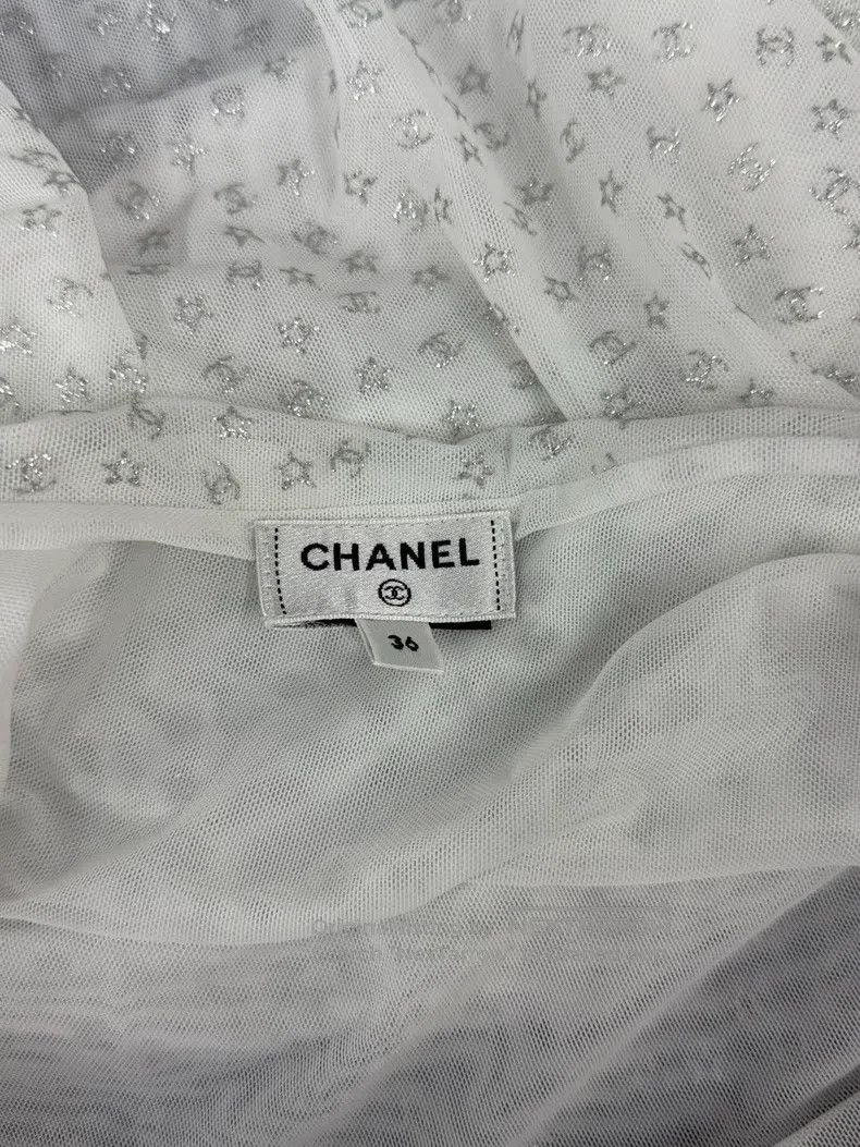 Chanel Chanel White full logo strap vest Size XS / US 0-2 / IT 36-38 - 4 Thumbnail