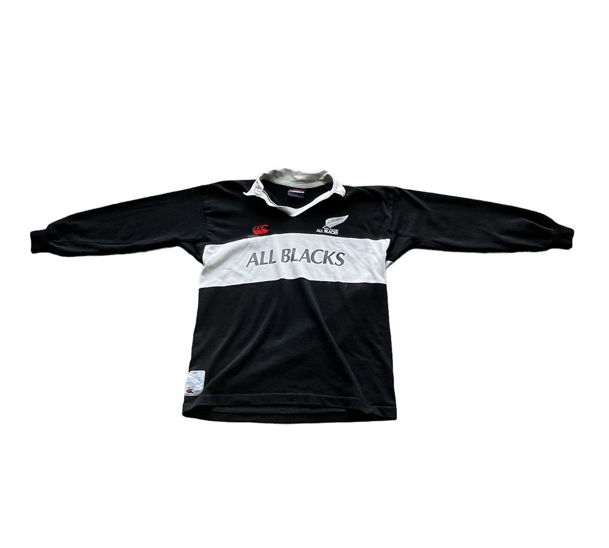 image of Vintage All Blacks Rugby Polo, Men's (Size XL)