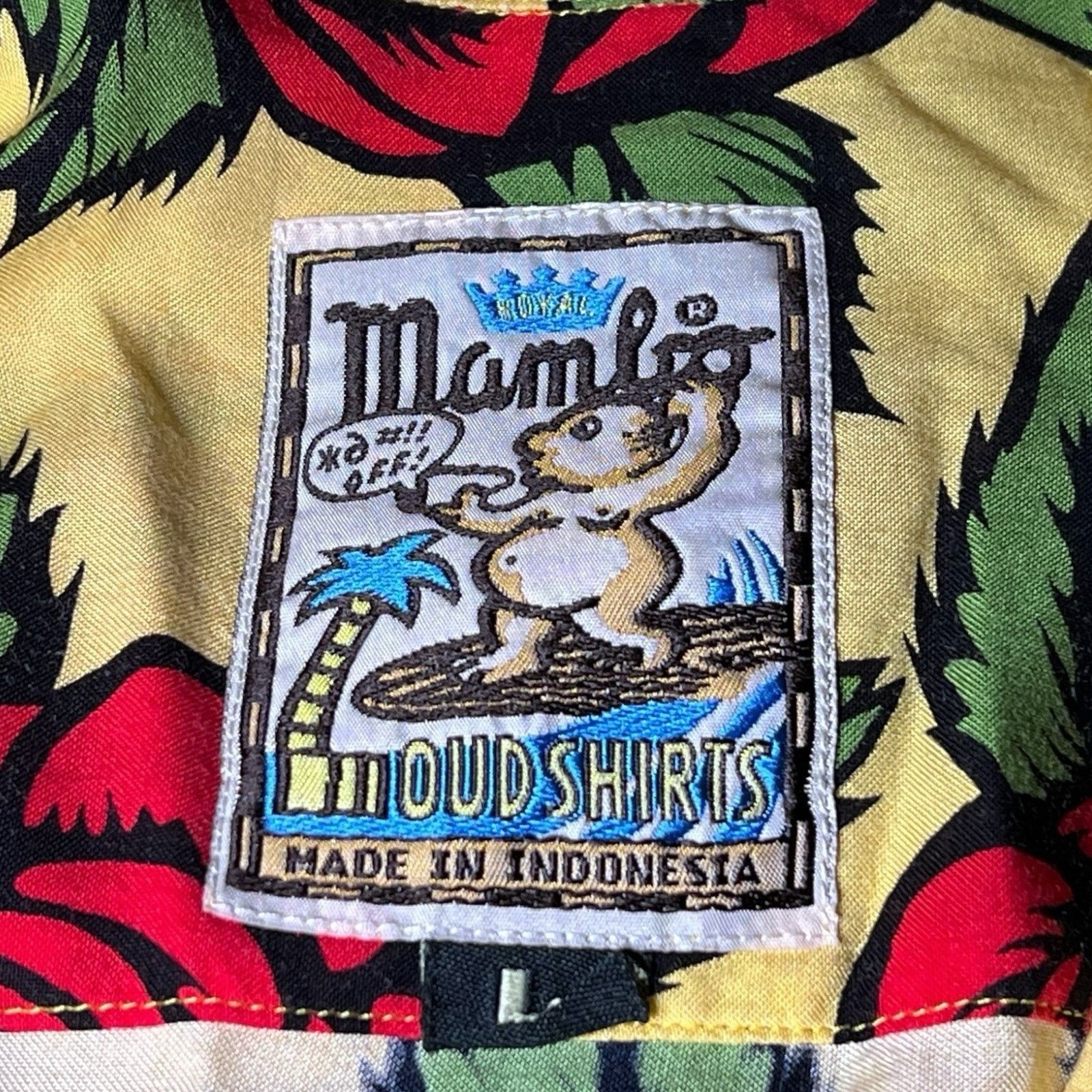 Mambo MAMBO LOUD VTG Rare Hawaiian Floral Bruce Goold’s Roses Lg Size US L / EU 52-54 / 3 - 3 Thumbnail