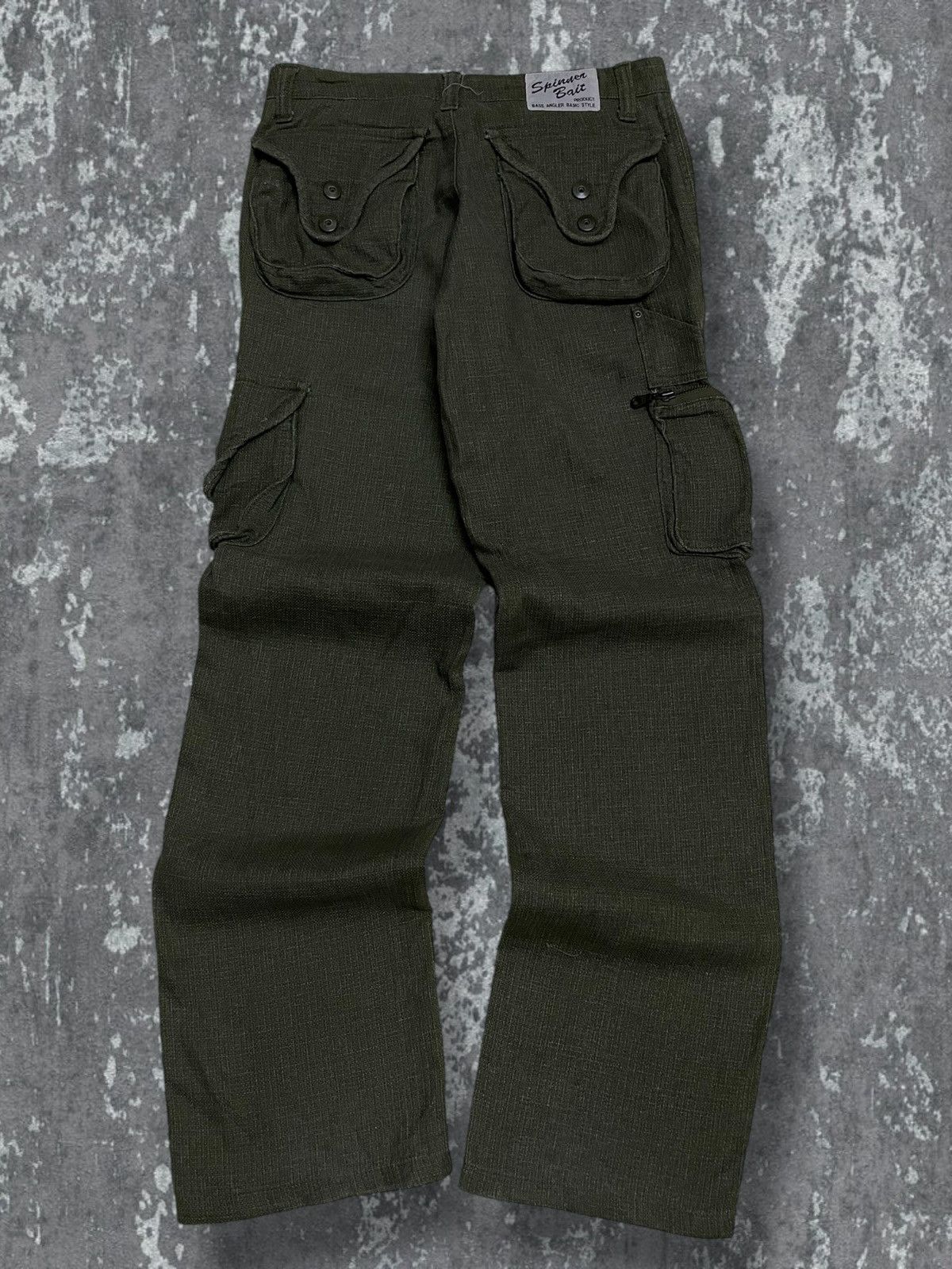 Japanese Brand Vintage Rare 90s Japan Spinner Bait Army Style Goa Cargo Size US 29 - 8 Thumbnail