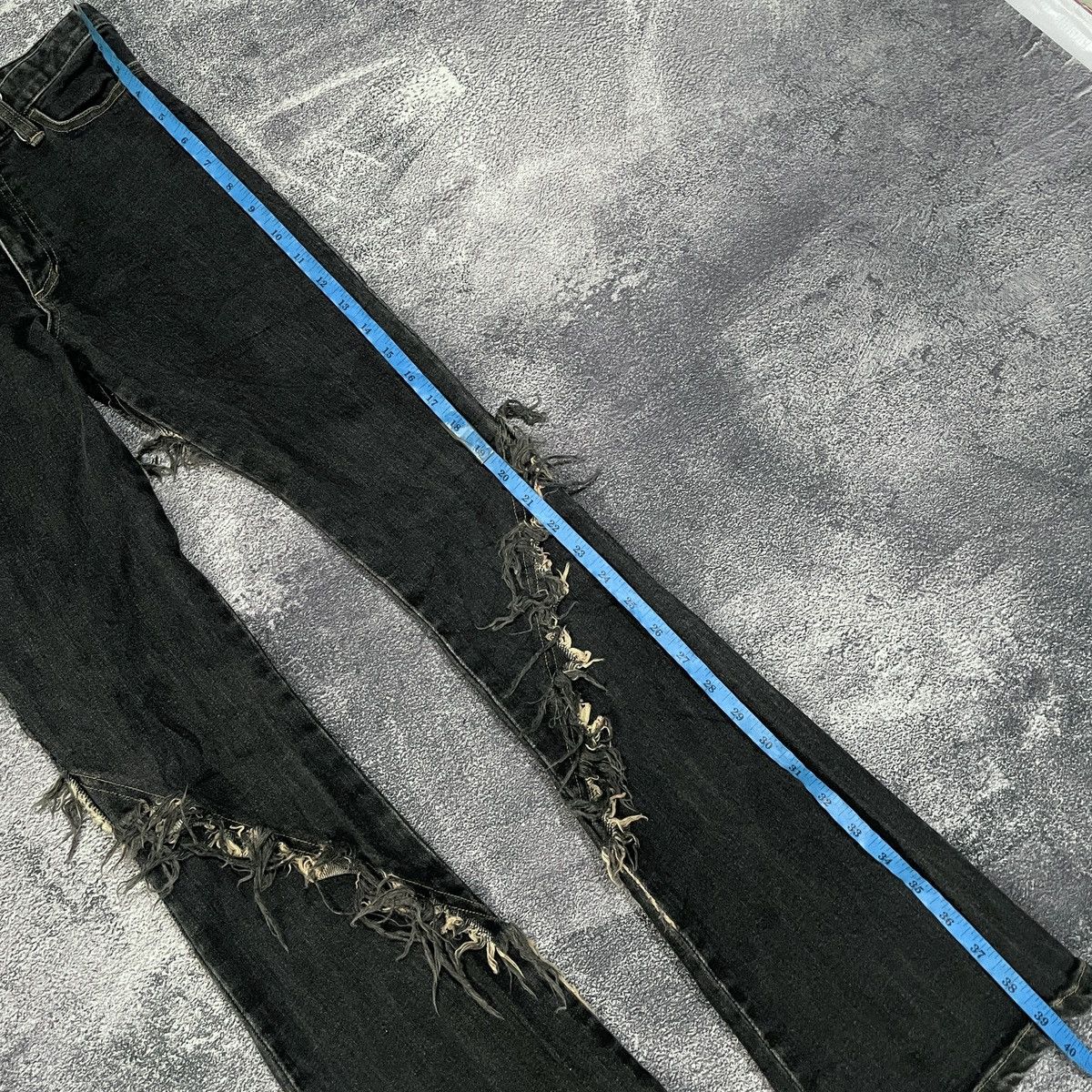 If Six Was Nine 🔥insane Silver Ash y2k japanese style flare jeans Size US 28 / EU 44 - 9 Thumbnail