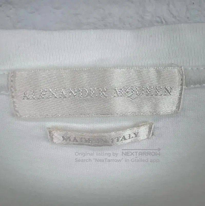 Alexander McQueen Alexander McQueen Men's White Cotton T-Shirt . Size US M / EU 48-50 / 2 - 3 Thumbnail