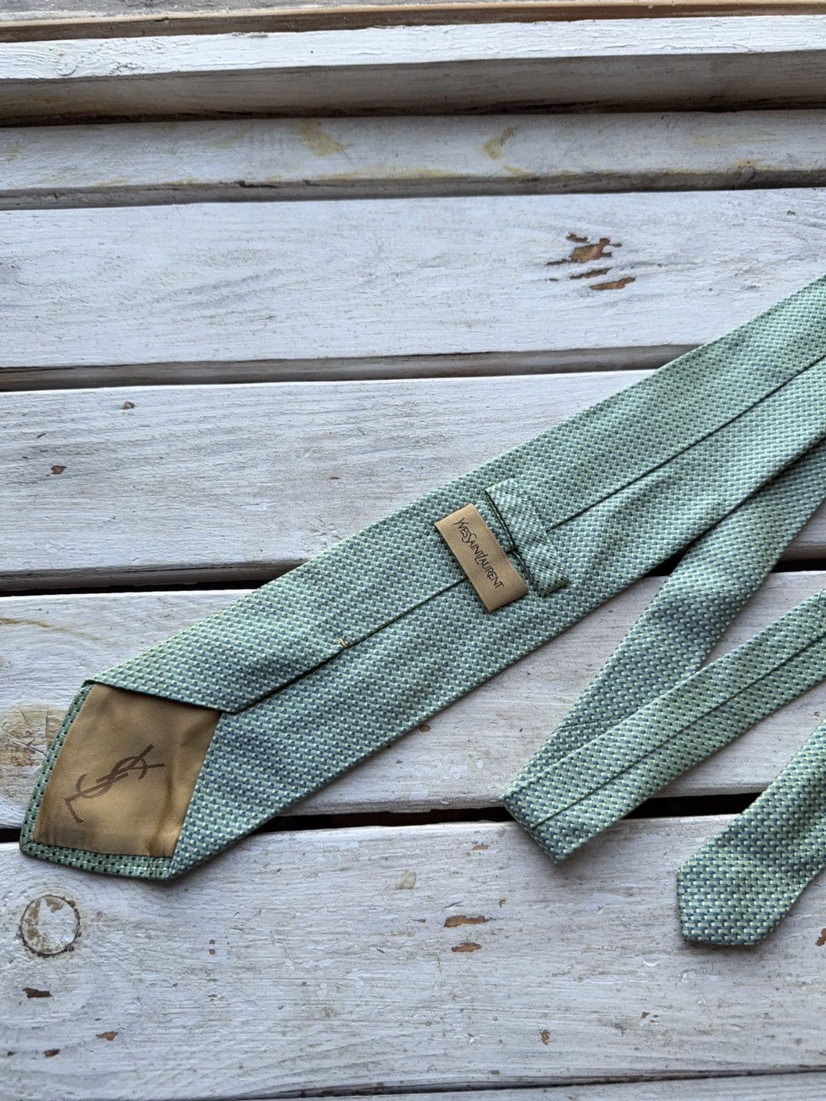 Designer × Yves Saint Laurent Vintage YSL Tie – 100% Silk Made in Italy Designer Size ONE SIZE - 6 Thumbnail