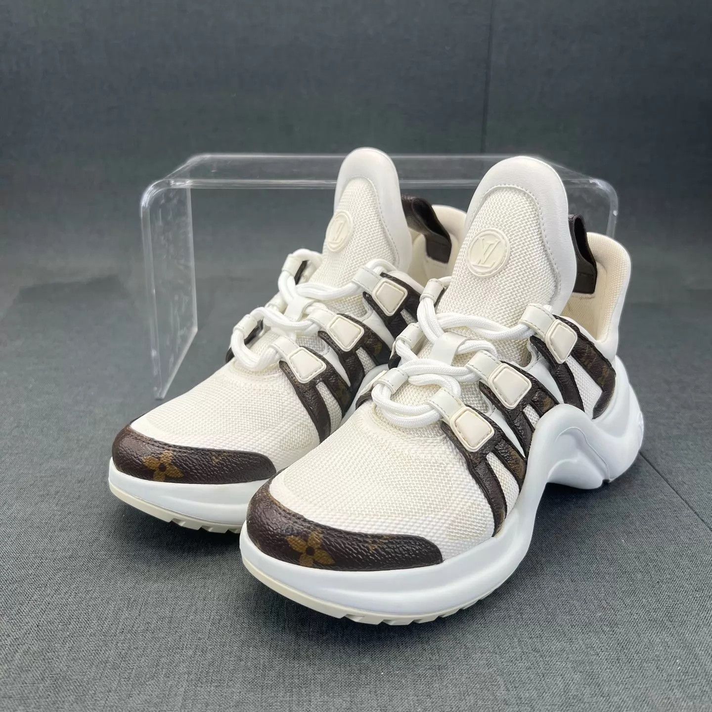Louis Vuitton LV Archlight White Monogram 35 Sneaker Size US 4.5 / IT 34.5 - 1 Thumbnail