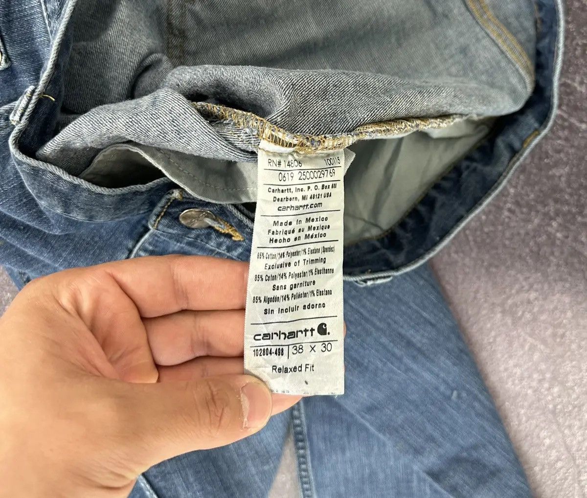 Carhartt × Vintage Vintage Carhartt Relaxed Fit Blue Denim American Hype Jeans Size US 38 / EU 54 - 10 Thumbnail