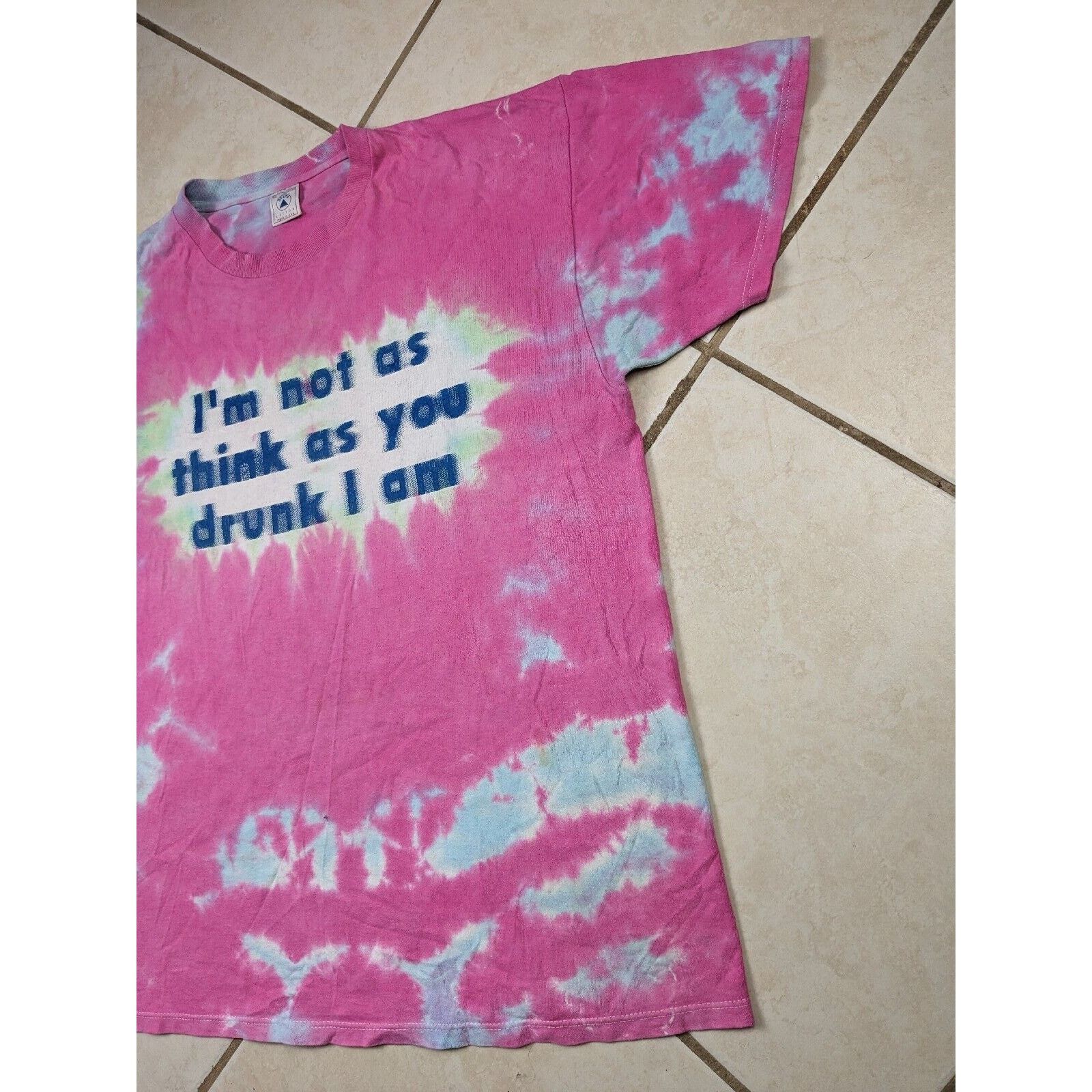 Delta "I’m Not As Think As You Drunk I Am" XL Tie dye Tshirt Delta Size US XL / EU 56 / 4 - 3 Thumbnail