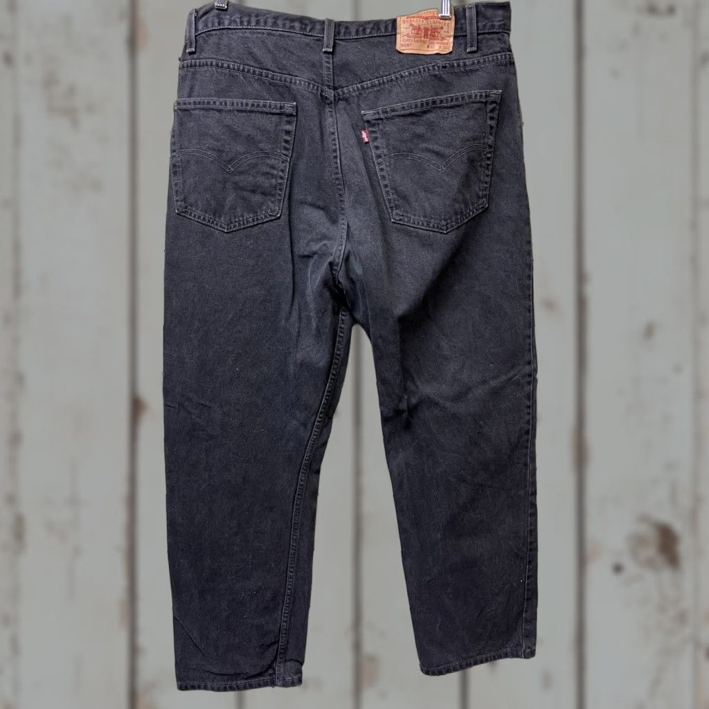 Levi's VINTAGE Levi's 505 Jeans Men Regular 38x32 Black Straight Denim Pants 90s USA 90s Hipster Comfortable Pockets Belt Loops Size US 38 / EU 54 - 1 Thumbnail