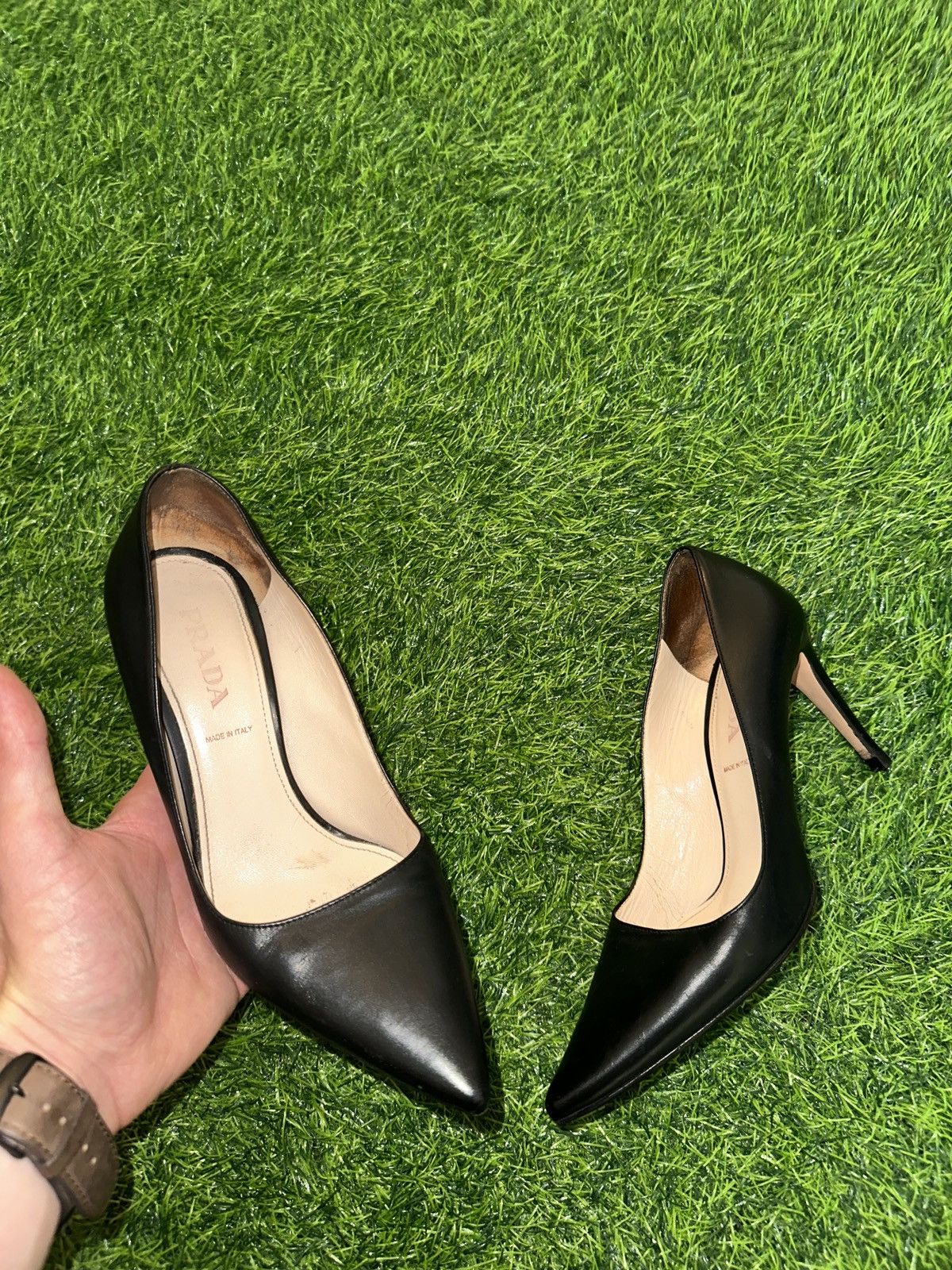 Prada Prada womens high heels pointed toes shoes size 37 Size US 7 / IT 37 - 1 Thumbnail