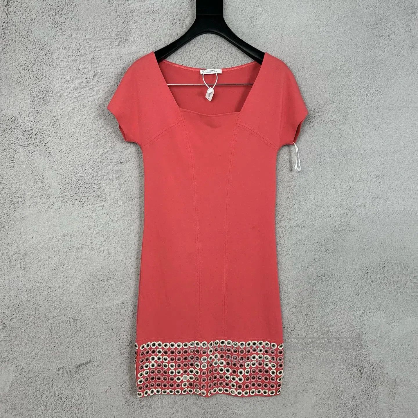 Versace Versace Pink pin-and-bead dress Size XL / US 12-14 / IT 48-50 - 1 Thumbnail