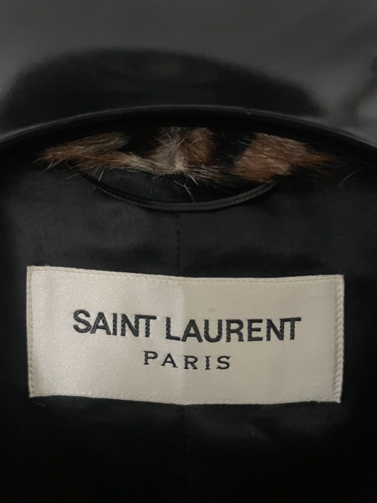 Saint Laurent Paris × Yves Saint Laurent Fur coat leopard print Saint Laurent Size S / US 4 / IT 40 - 4 Thumbnail