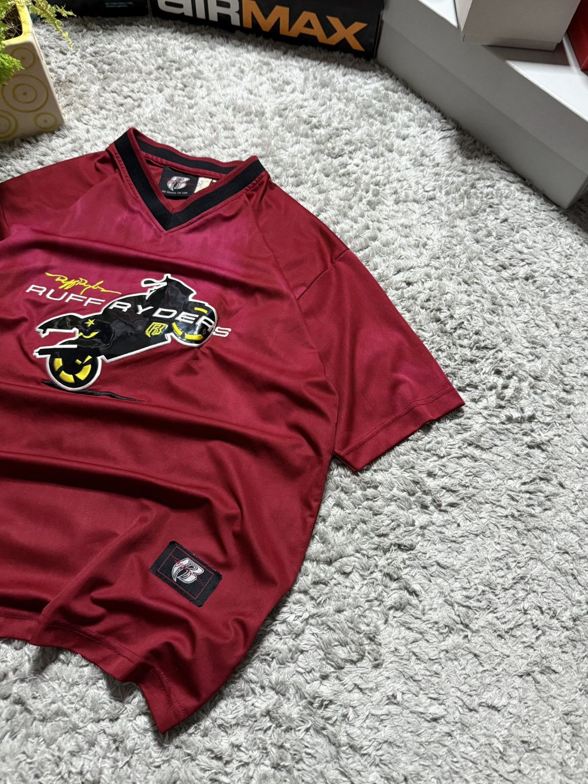 Ruff Ryders 00s Jersy Ruff Ryders Vintage T-Shirt Big Logo Rare Moto Y2K Size US M / EU 48-50 / 2 - 3 Thumbnail