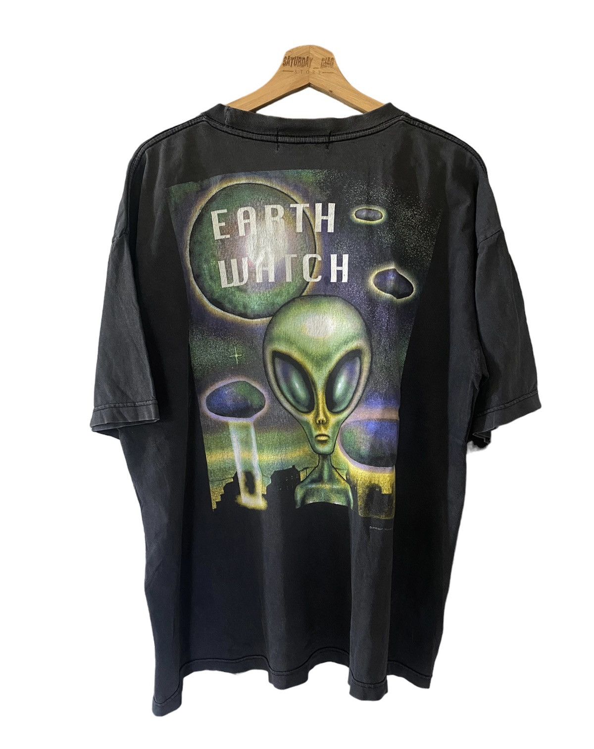 Alien Workshop × Vintage Vintage 1996 Alien Workshop "alien ated" tee nicely faded Size US XL / EU 56 / 4 - 1 Thumbnail