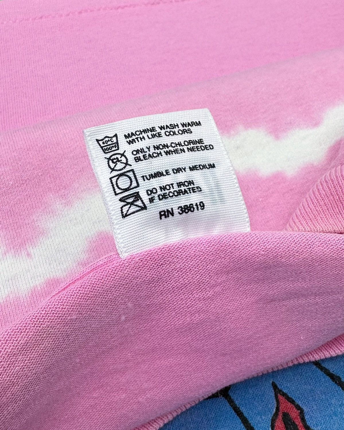 Vintage 90s Creative Images “Beware of Acid Rain” Tie Dye T-Shirt Size US M / EU 48-50 / 2 - 4 Thumbnail