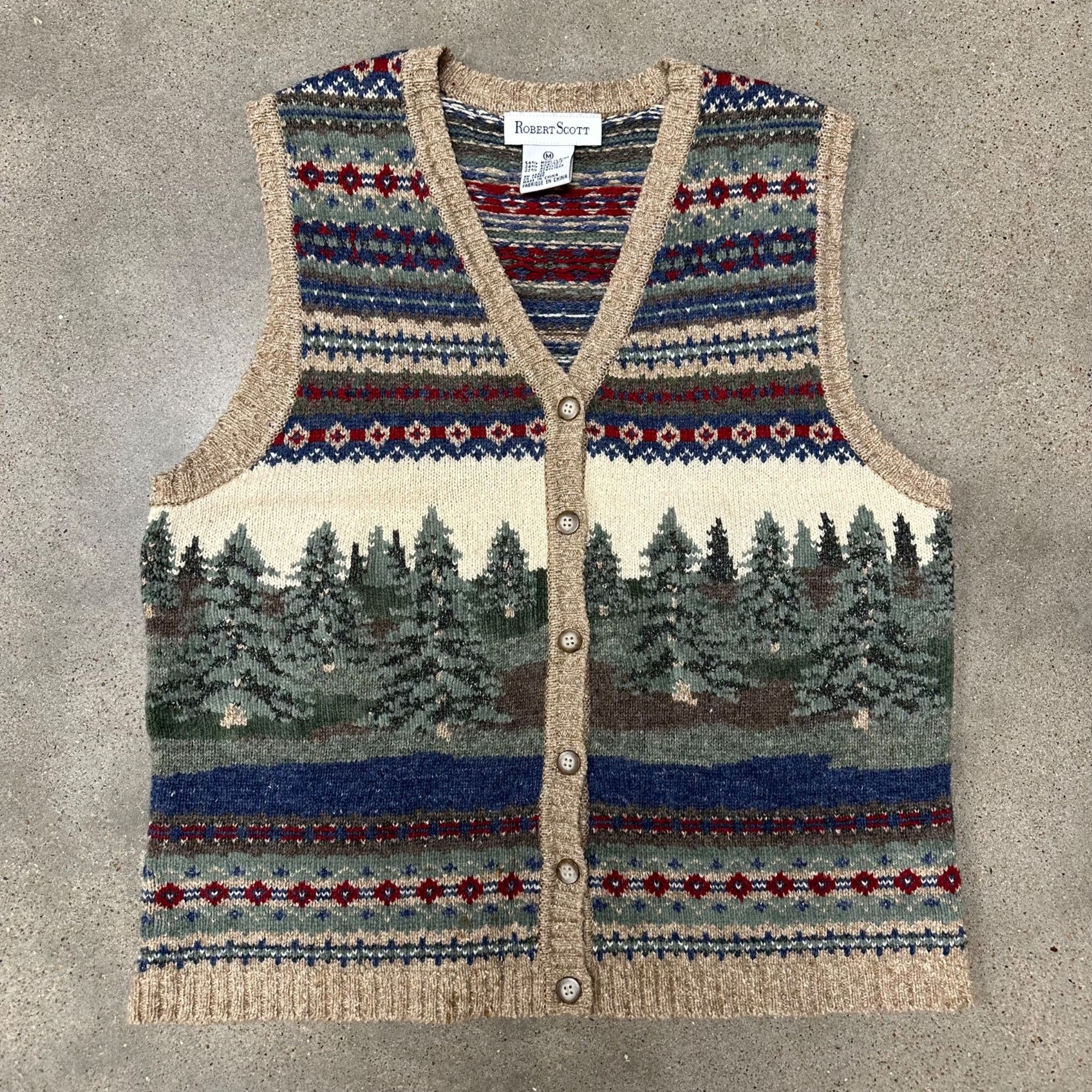 Vintage Vintage Unique Patterned SweaterVest Sweater Size US M / EU 48-50 / 2 - 1 Thumbnail