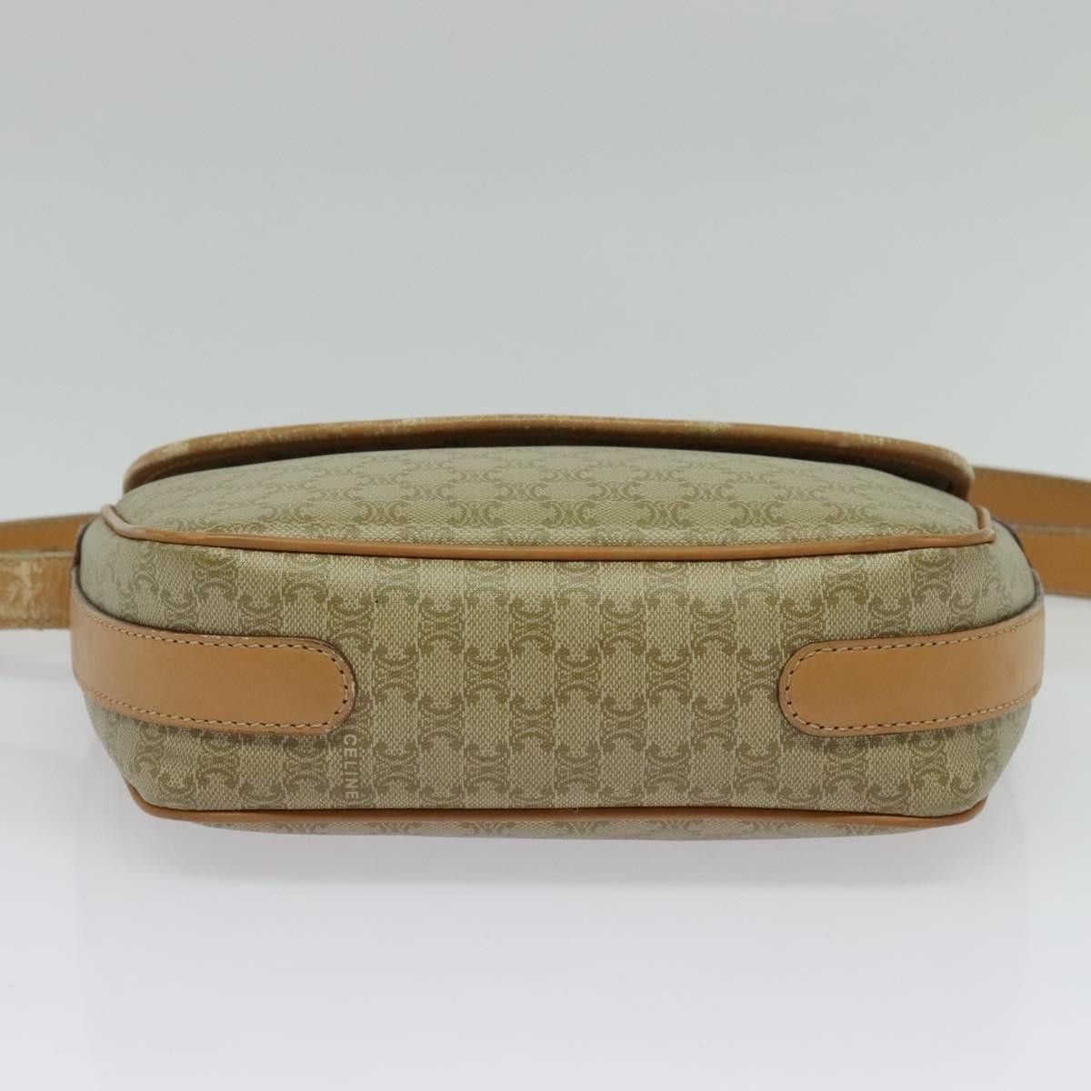 Celine CELINE Macadam Canvas Shoulder Bag Pvc Beige Gold Size ONE SIZE - 9 Thumbnail