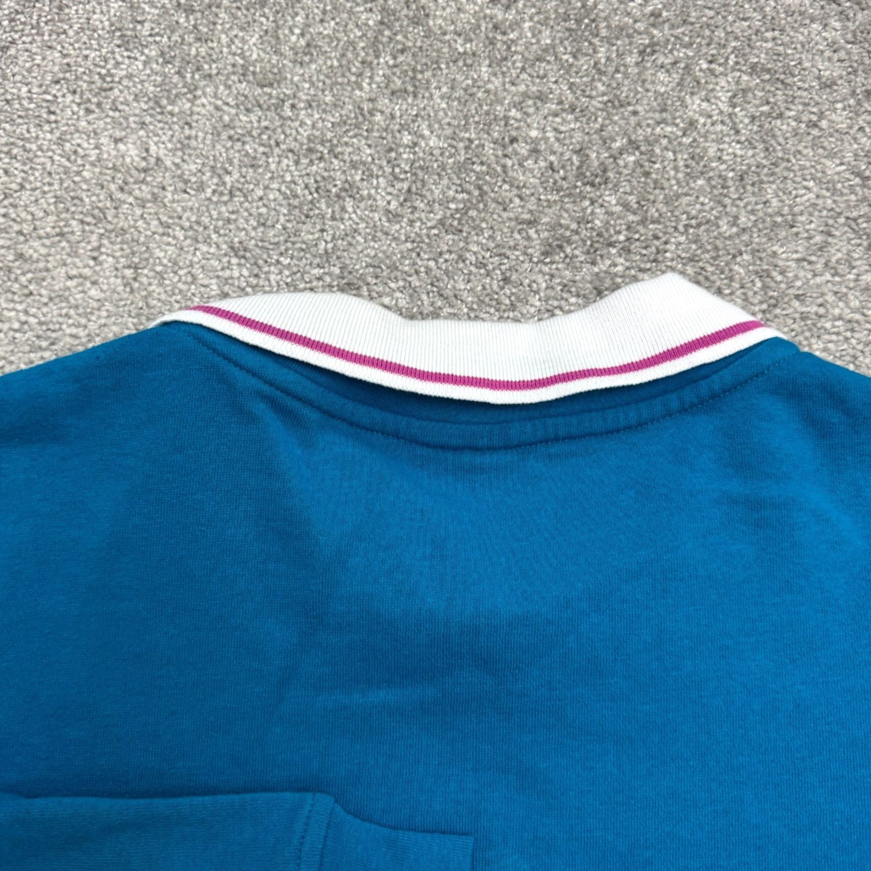 Vintage Adrian Delafield Womens Collared Pullover Sweatshirt L Blue Floral Embroidered Knit Shirt Womens Regular Size L Size L / US 10 / IT 46 - 4 Thumbnail