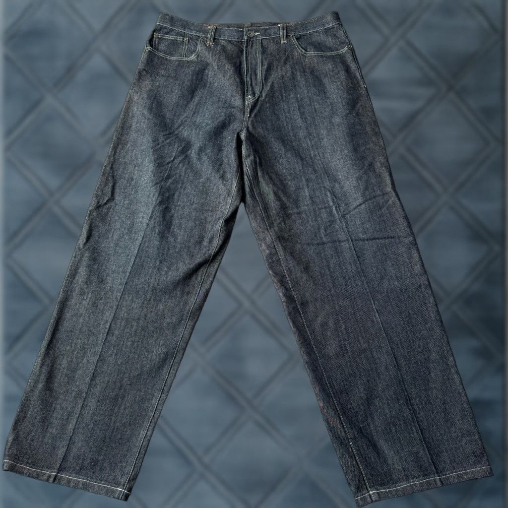 Sean John VINTAGE Sean John Jeans Mens 42 Tall Black Baggy Denim Pants Grunge Hip Hop 90s Size US 41 - 1 Thumbnail