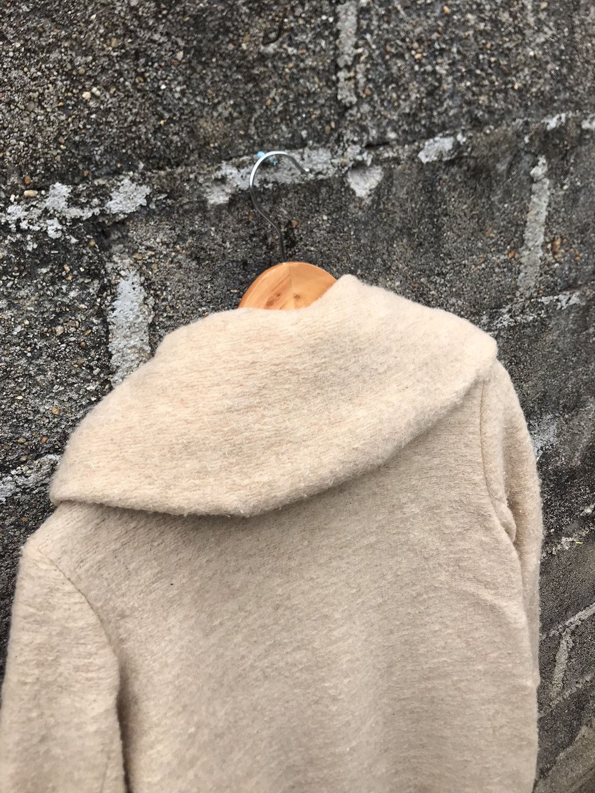 Global Work × Japanese Brand 💥Nice Design Global Work WaterFall Collar Wool Coat Jacket Size M / US 6-8 / IT 42-44 - 16 Thumbnail