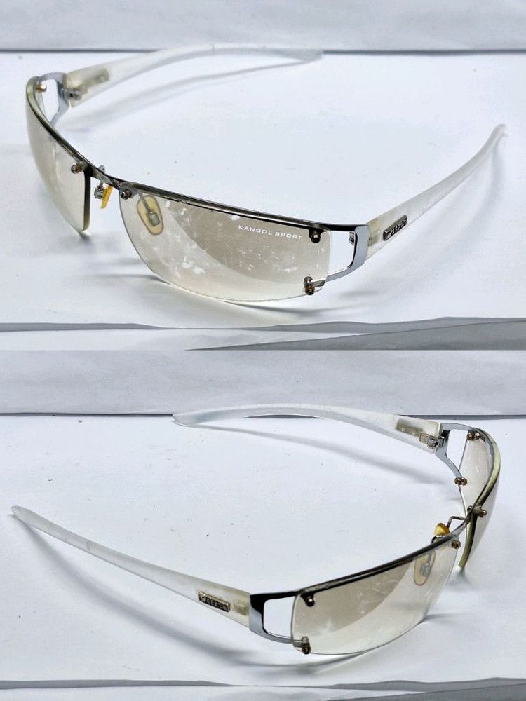 Kangol KANGOL SPORT Frameless Sunglasses Silver Gray 90s Y2K Sporty Size ONE SIZE - 2 Thumbnail