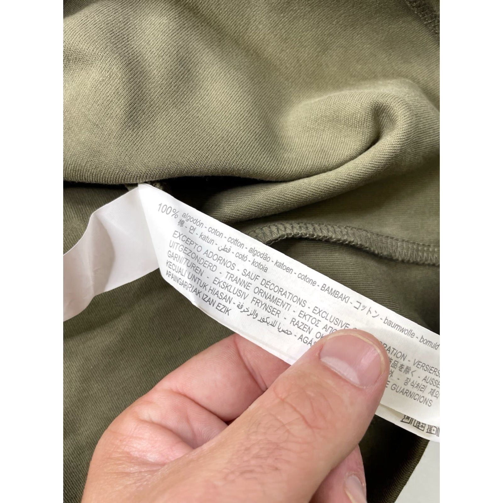 Zara Zara Man T-Shirt Green Medium Pocket Leather Heavyweights AW 23 Limited Edition Mens M Size US M / EU 48-50 / 2 - 6 Thumbnail