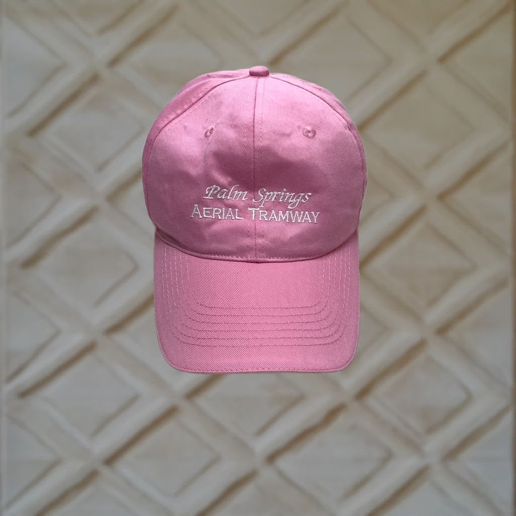Vintage Palm Springs Aerial Tramway One Size Adjustable Baseball Cap Hat Pink Womens Size ONE SIZE - 1 Thumbnail