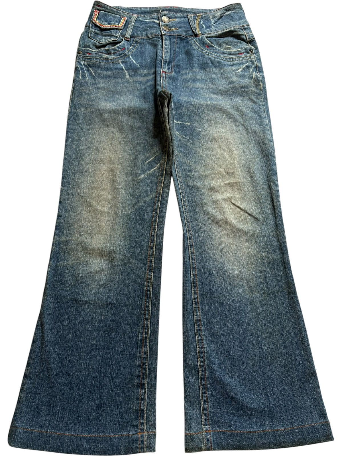 Japanese Brand Vintage Japanese Brand Mud Wash Bootcut Flare Jeans Size 30" / US 8 / IT 44 - 1 Thumbnail