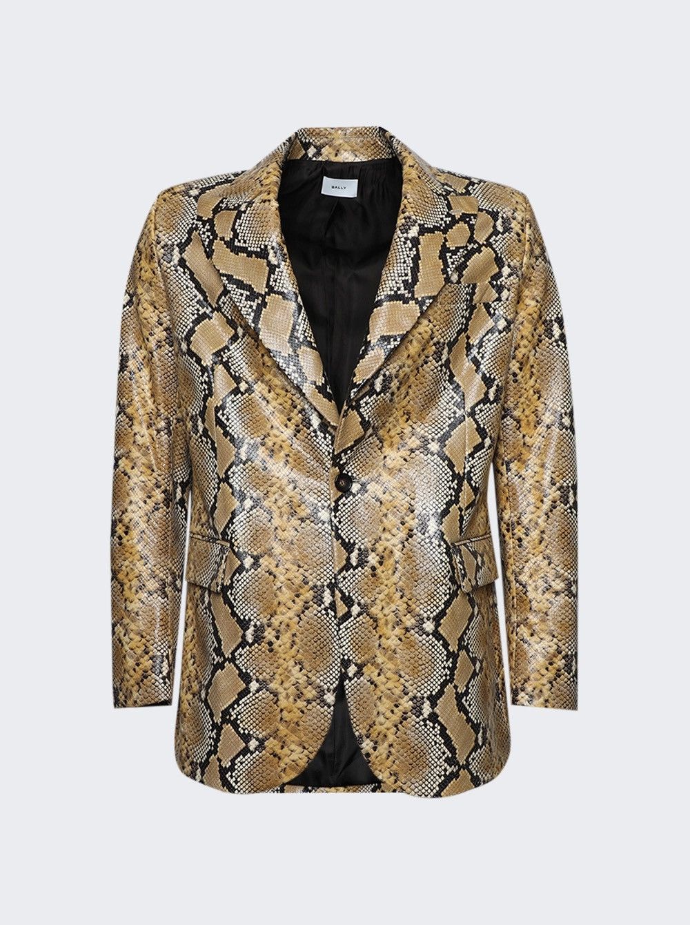 Bally Bally “Rhuigi” Runway Leather Snake Print Blazer SS23 Size 54R - 5 Thumbnail