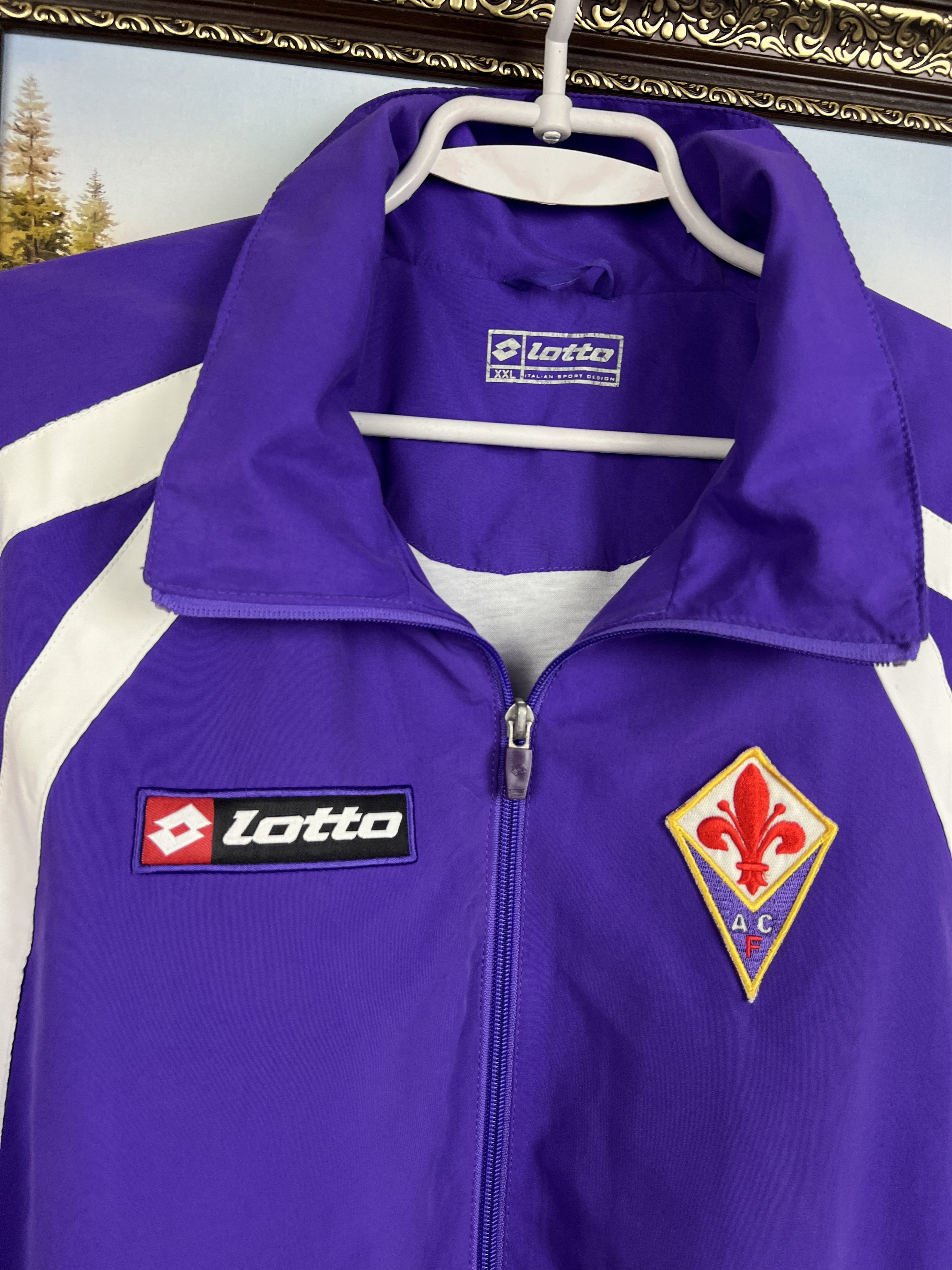 Lotto Sport Fiorentina Football Suit Jacket Pants Set Soccer Rare Size US XXL / EU 58 / 5 - 3 Thumbnail