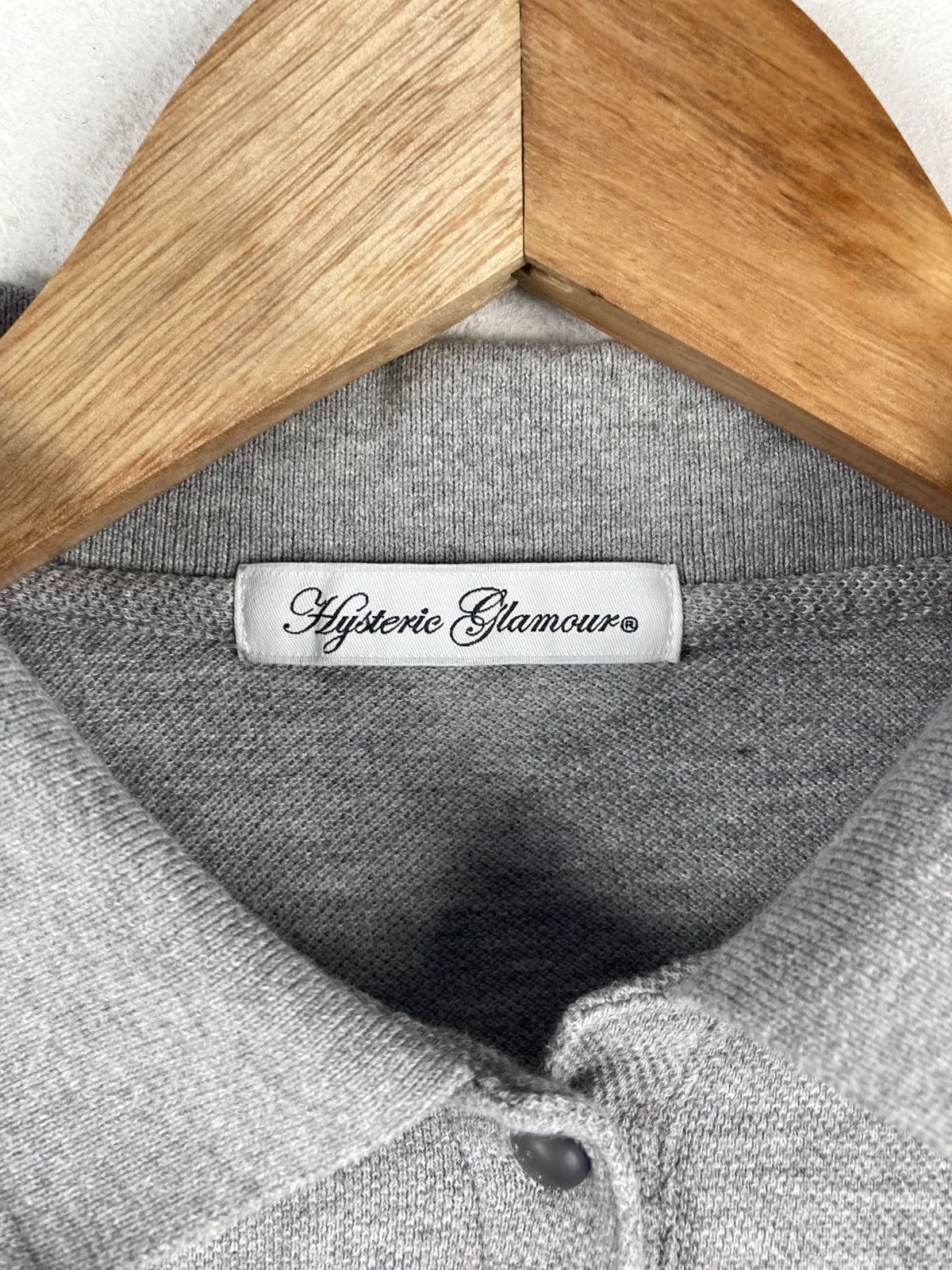 Hysteric Glamour Hysteric Glamour The Hysteric Times Women Logo Polo Shirt Size S / US 4 / IT 40 - 5 Thumbnail