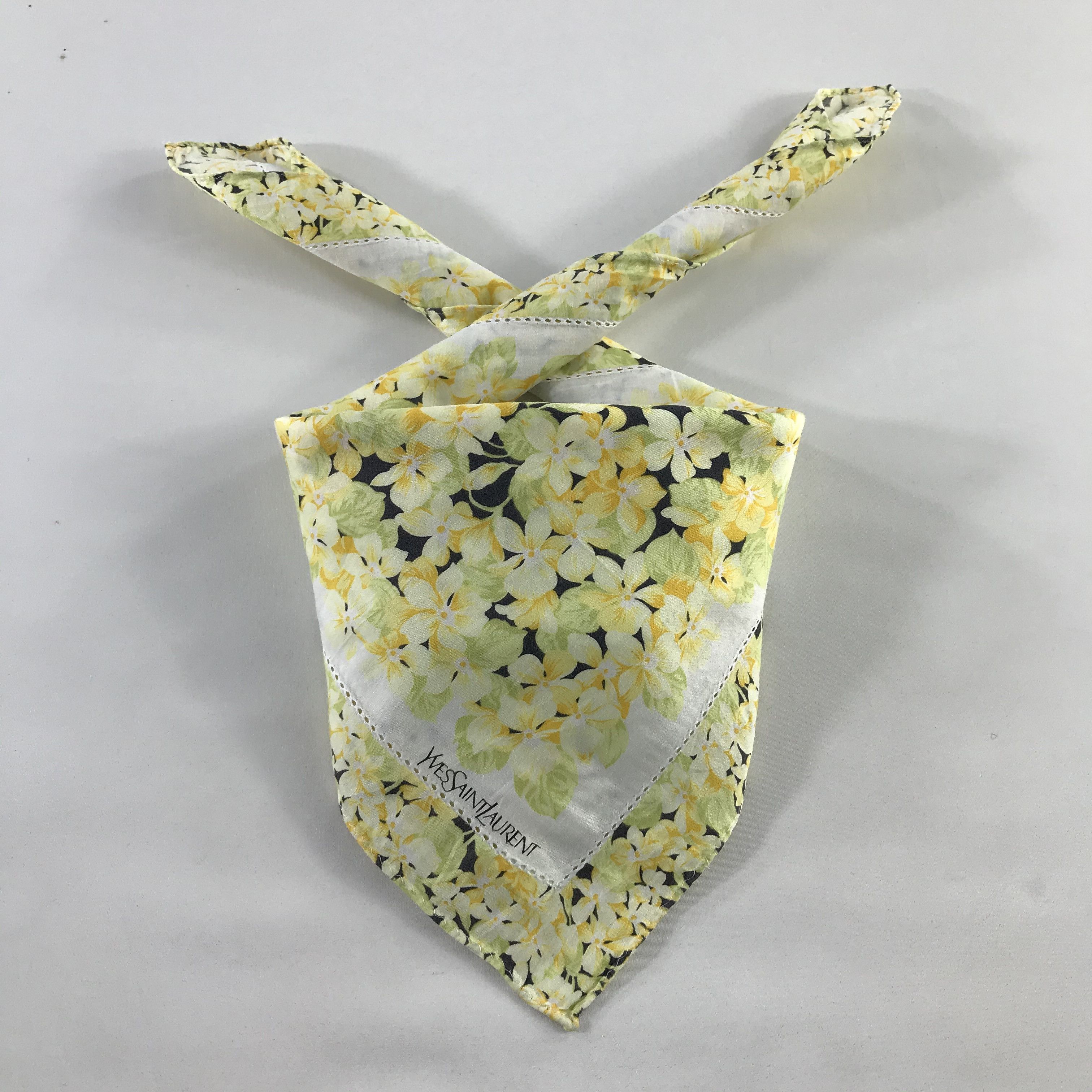 Vintage × Yves Saint Laurent Yves Saint Laurent Bandana / Handkerchief /Neckerchief -S424 Size ONE SIZE - 3 Thumbnail