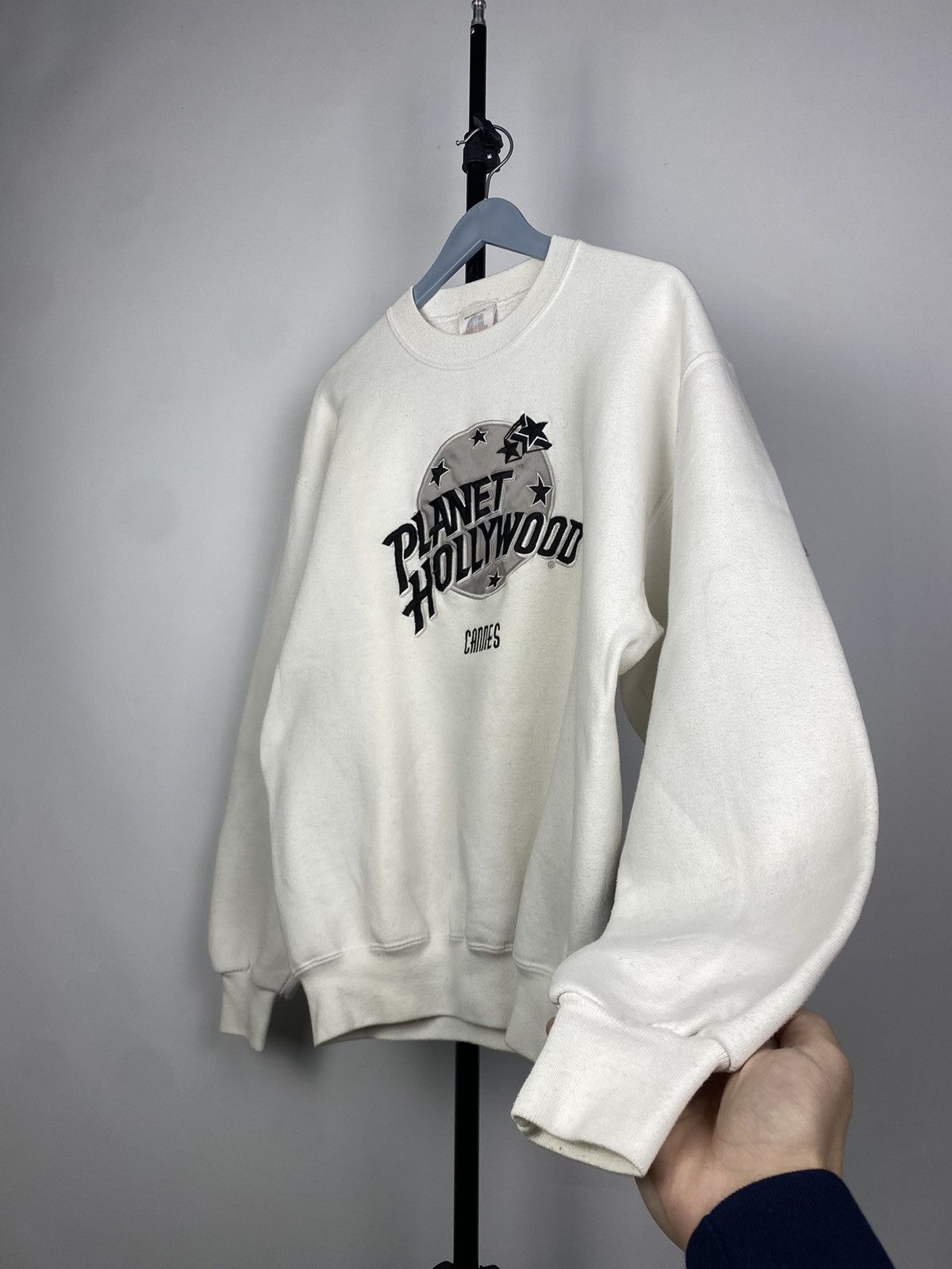 Disney × Planet Hollywood × Vintage Vintage 90's Planet Hollywood Cannes Crew Neck Sweatshirt Size US M / EU 48-50 / 2 - 4 Thumbnail