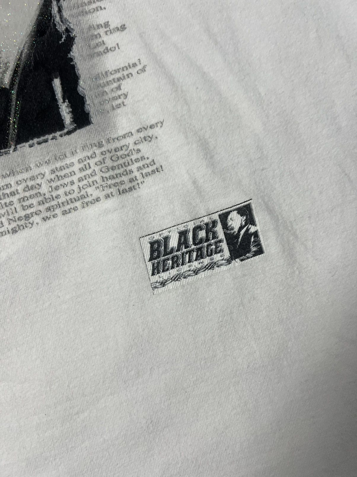 Vintage Vintage Y2K Black Heritage Martin Luther King Jr History Tee Size US XXL / EU 58 / 5 - 4 Thumbnail