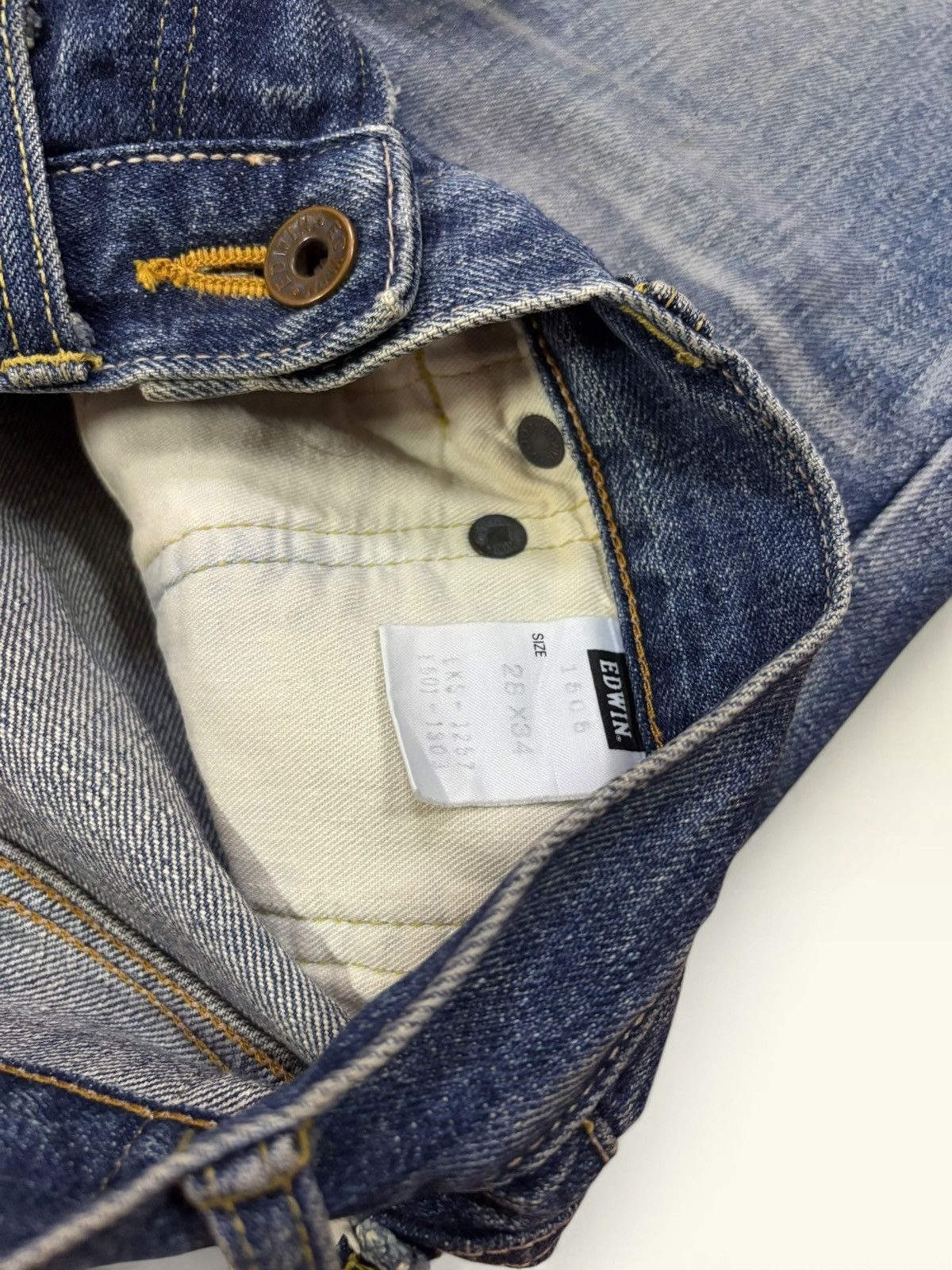 Edwin 90s Edwin 505 Selvedge Orange Tag Loose Fit Jeans Size US 29 - 10 Thumbnail