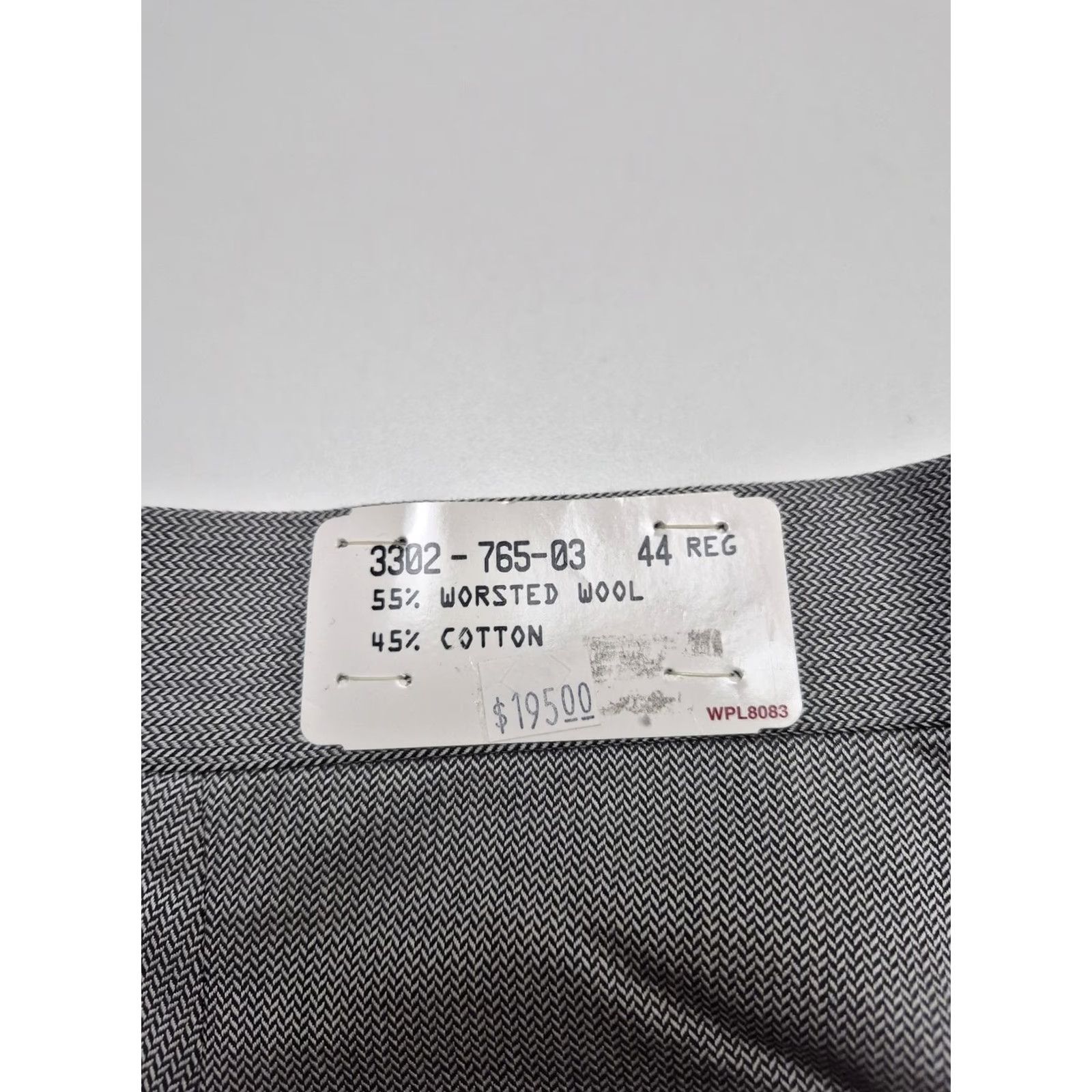Vintage Asher Reserve Dress Pants Mens 44x32 Gray Wool Herringbone Pleated NWT USA Size US 44 / EU 60 - 4 Thumbnail