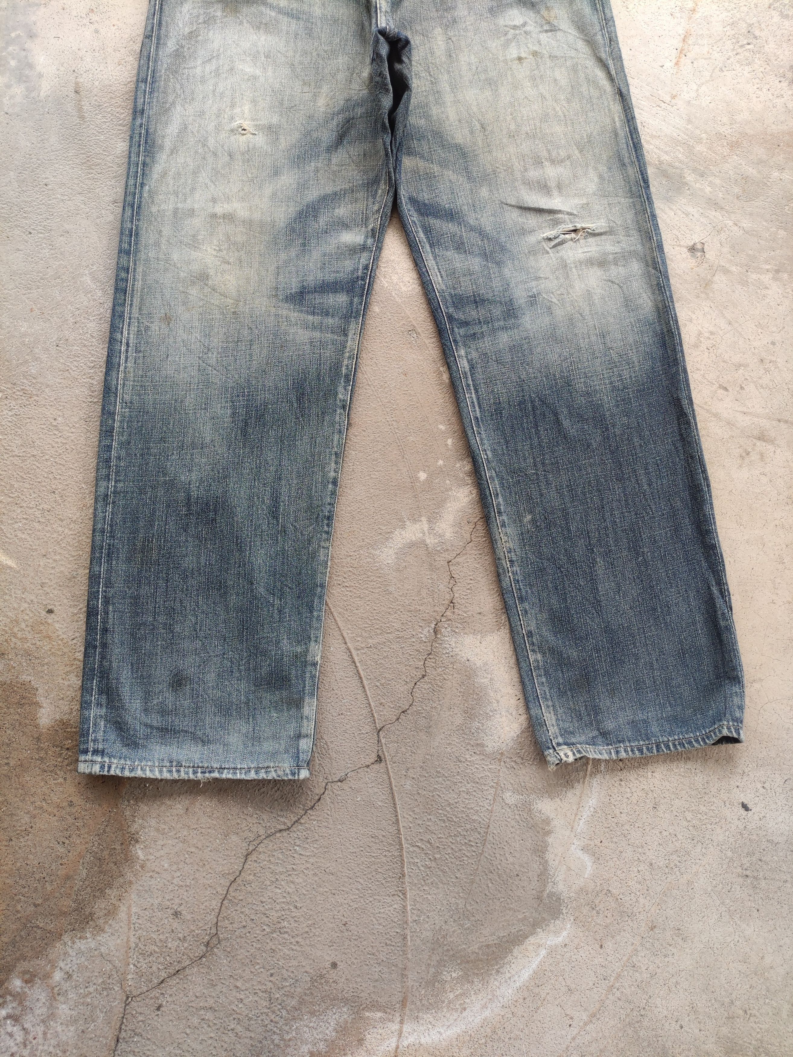 Levi's Vintage Levis 554 Baggy Denim Distressed Faded Jean Size US 36 / EU 52 - 4 Thumbnail