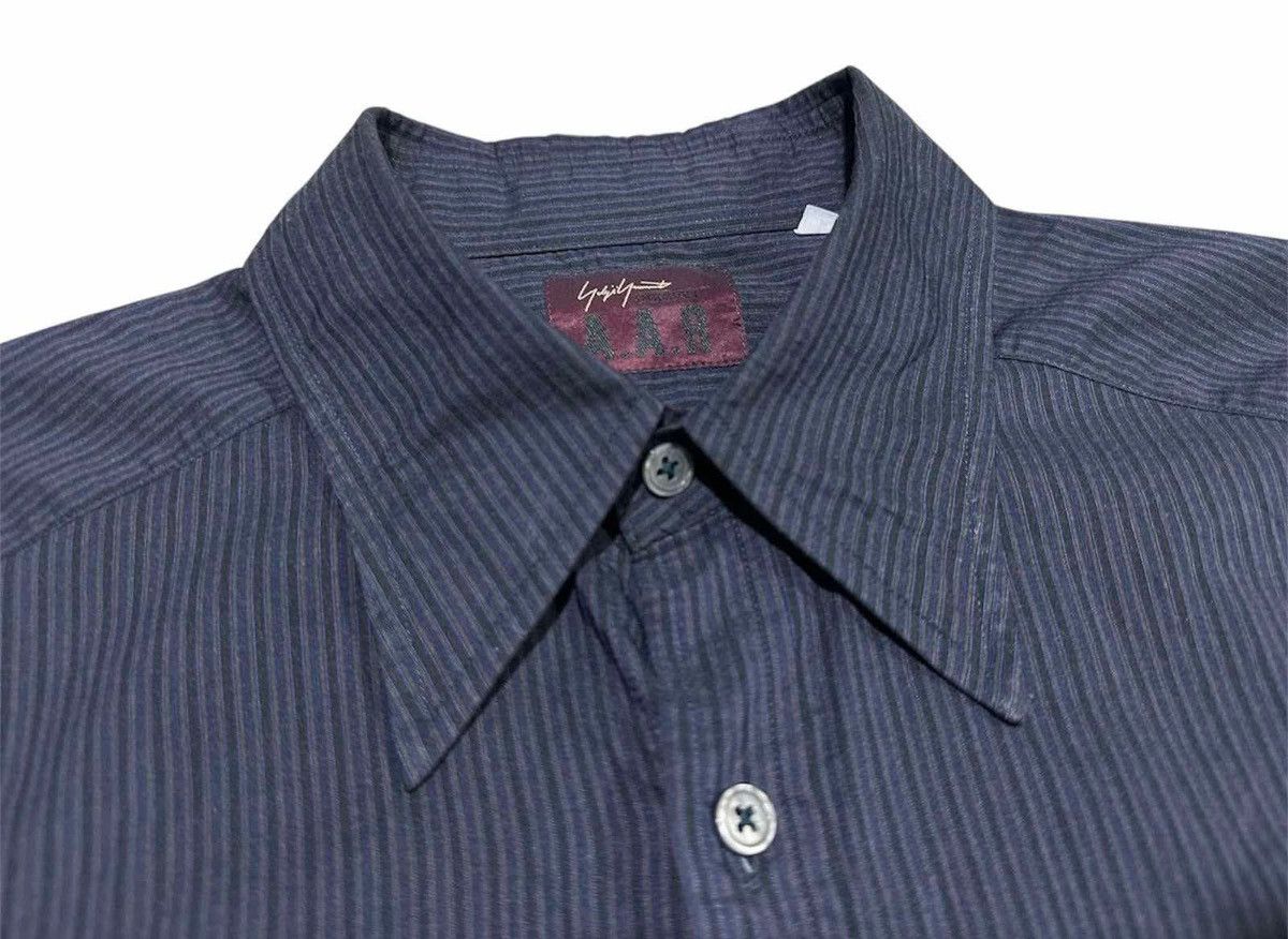 Yohji Yamamoto 🔥Vintage A.A.R Yohji Yamamoto Sheer Striped Shirt Ls Size US L / EU 52-54 / 3 - 5 Thumbnail