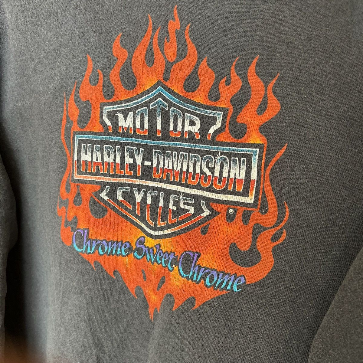Harley Davidson Harley Davidson Chrome Sweet Chrome Flame Hoodie Size US L / EU 52-54 / 3 - 5 Thumbnail