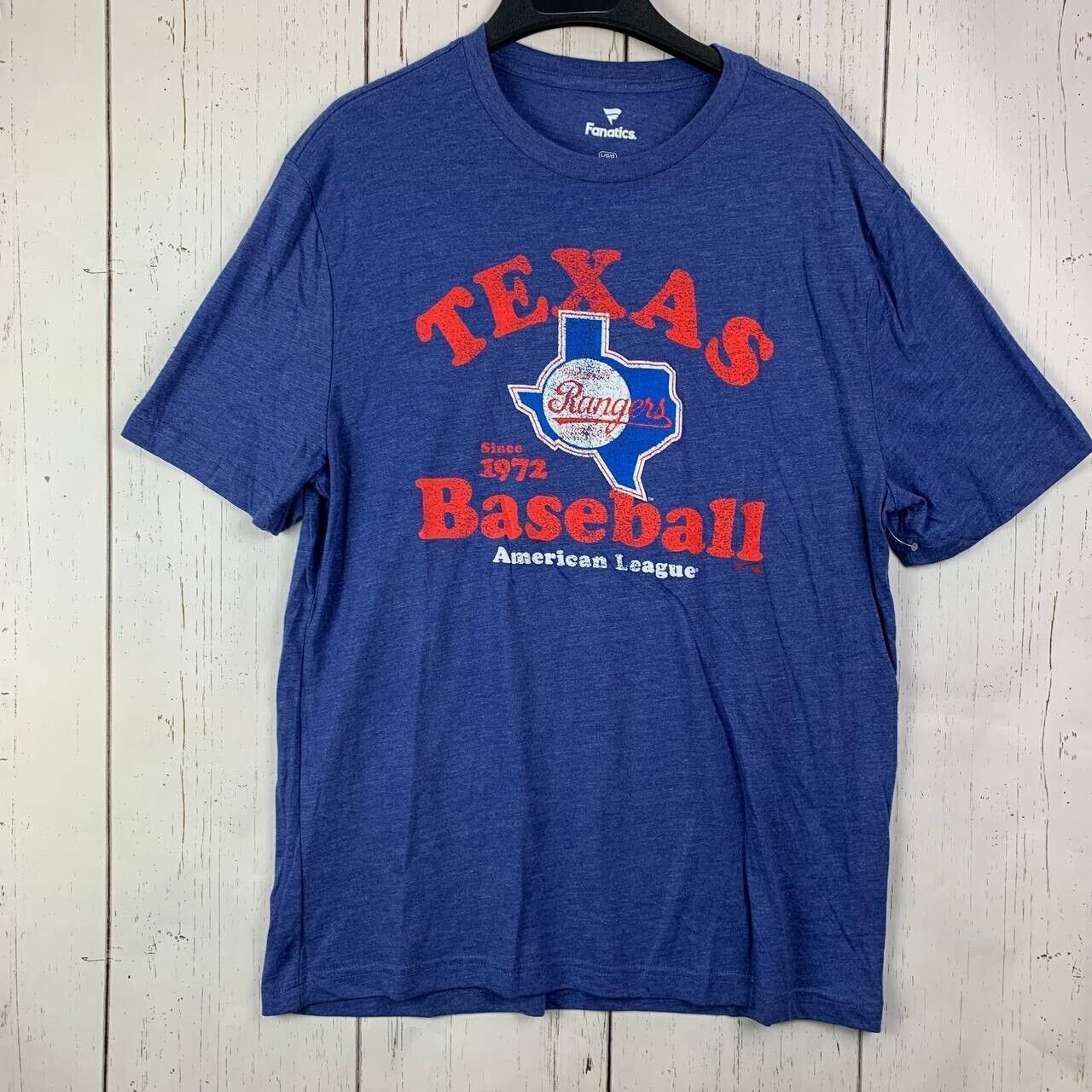 MLB Texas Rangers MLB Large Fanatics Casual T-Shirt Blue New Men Size US L / EU 52-54 / 3 - 1 Thumbnail